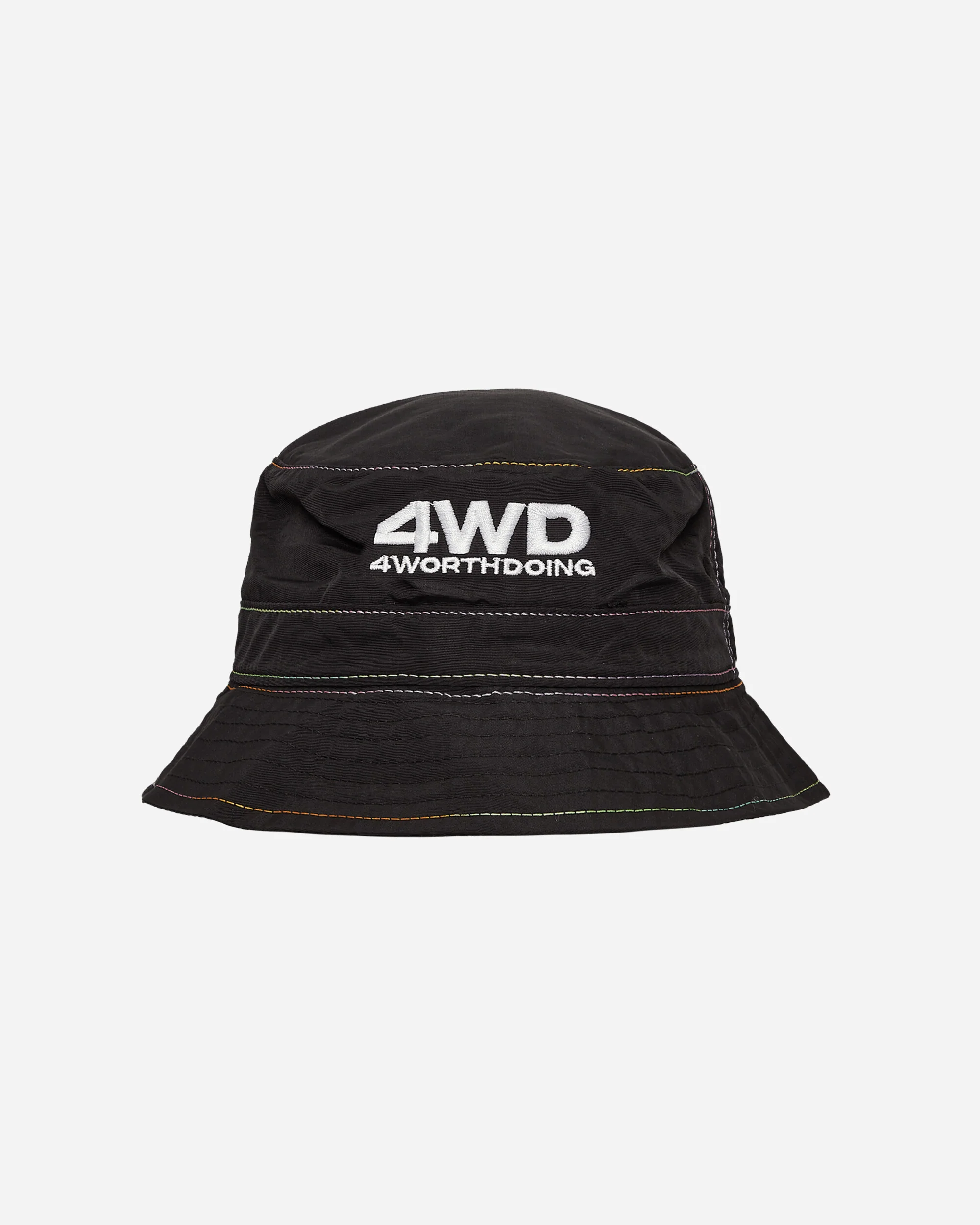 Gradient Stitch Bucket Hat Black - Image 2