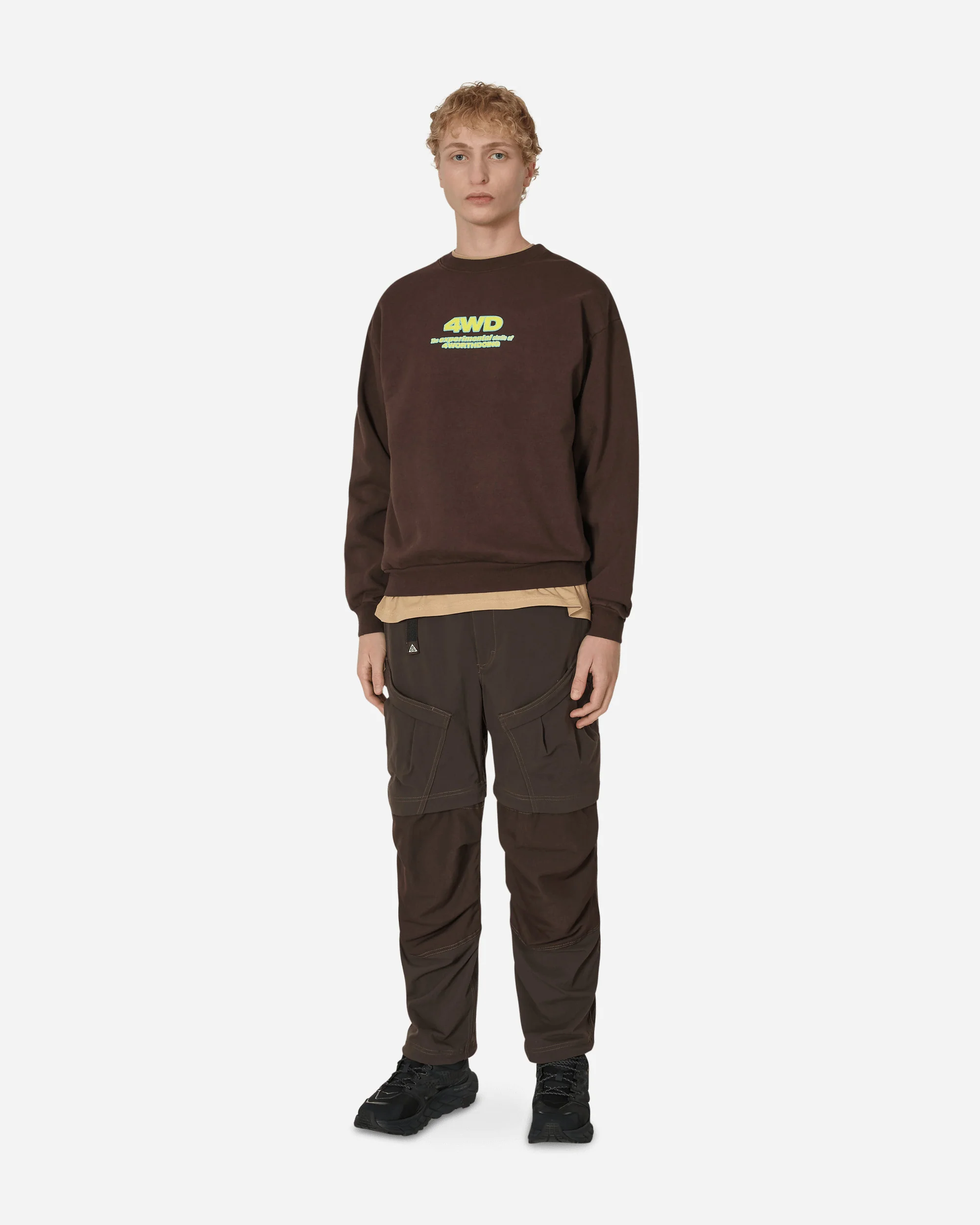 Experimental Studio Crewneck Sweatshirt Brown - Image 4