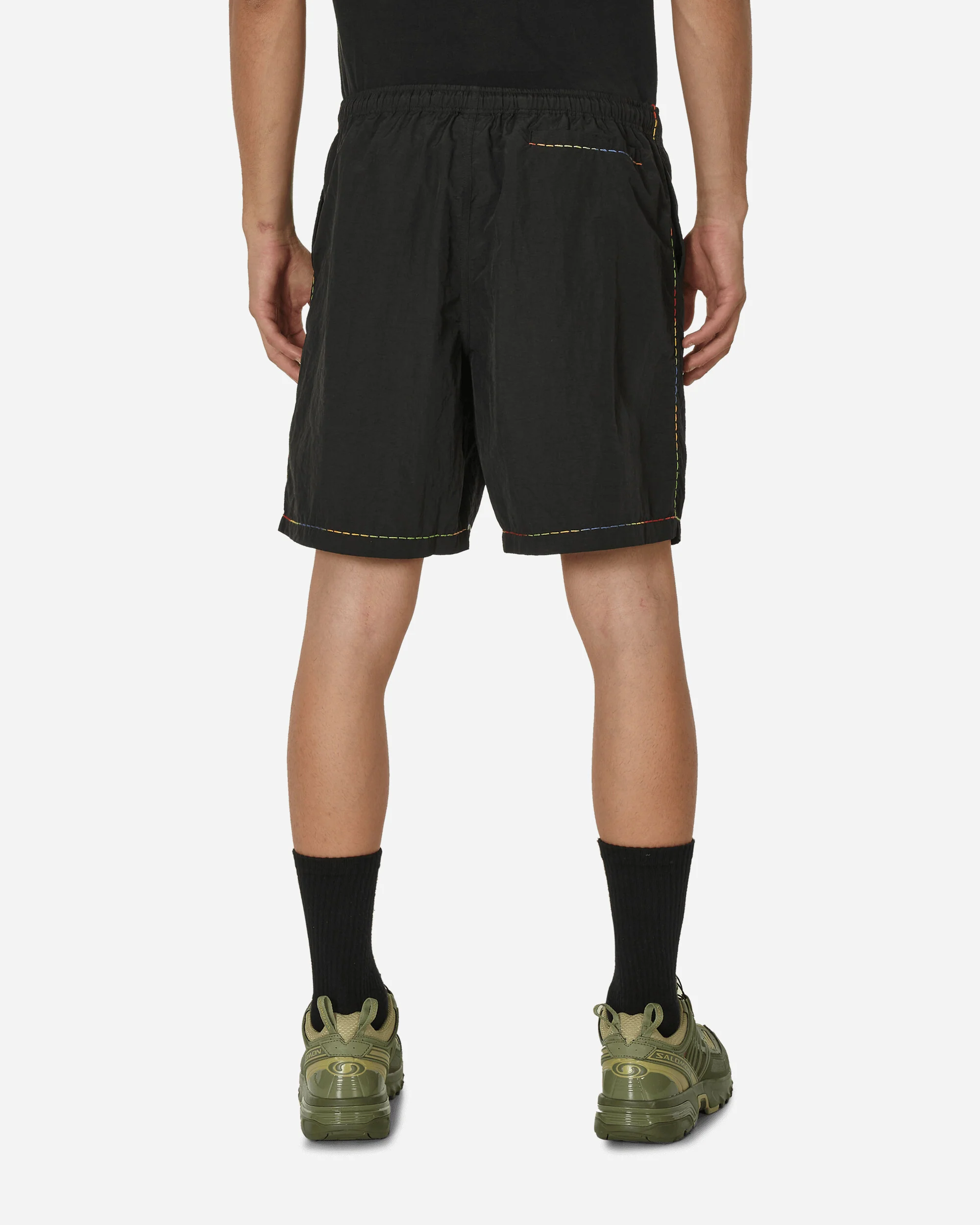 Gradient Stitched Shorts Black - Image 3