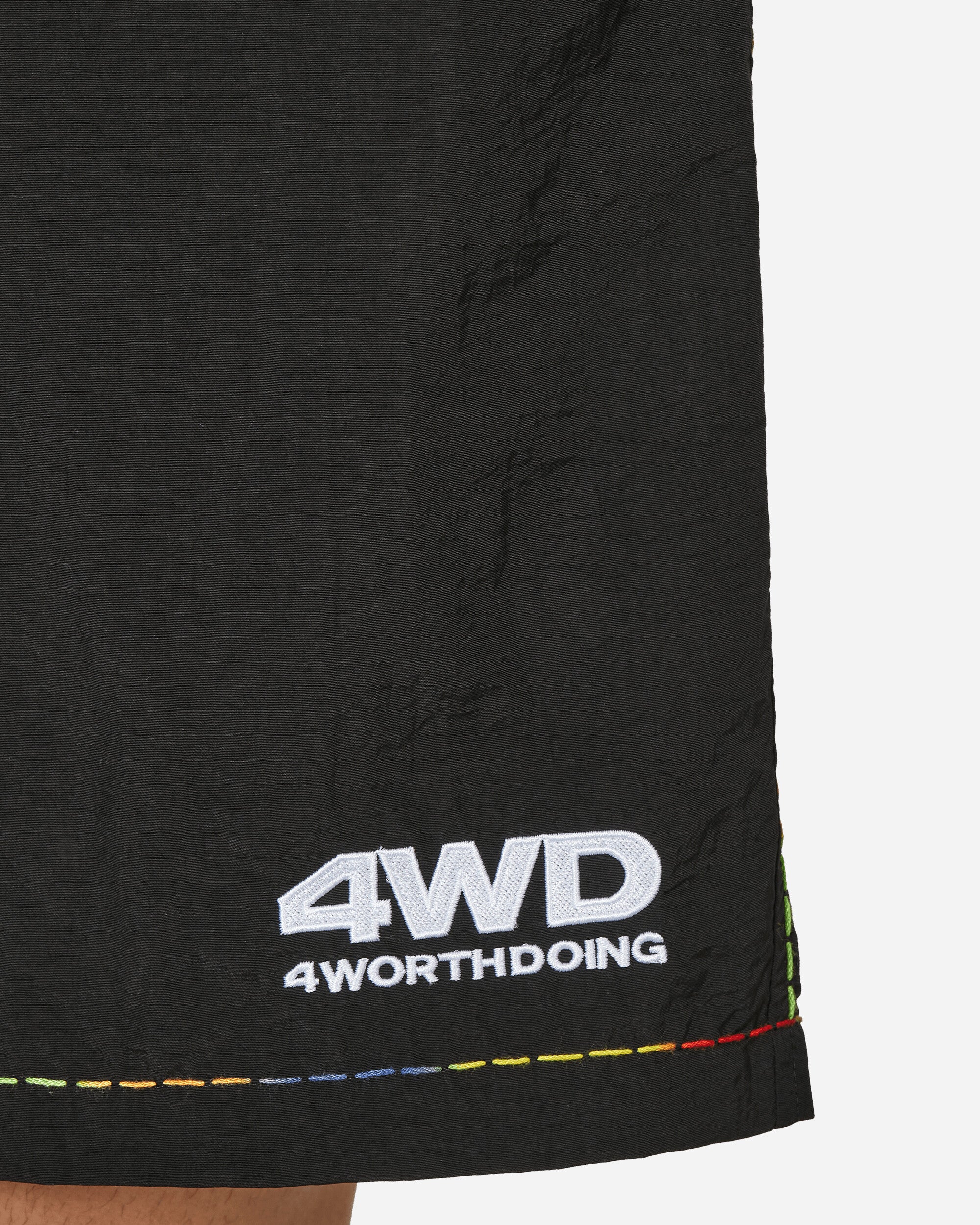 Gradient Stitched Shorts Black - Image 5