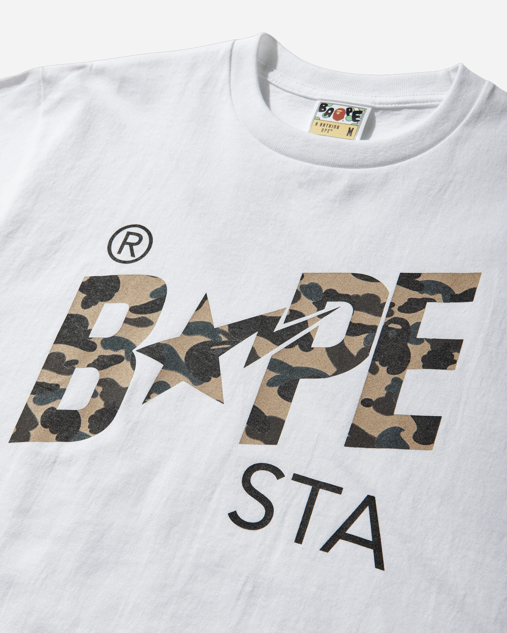 Men's 1st Camo Bape Sta T-Shirt White - Image 4