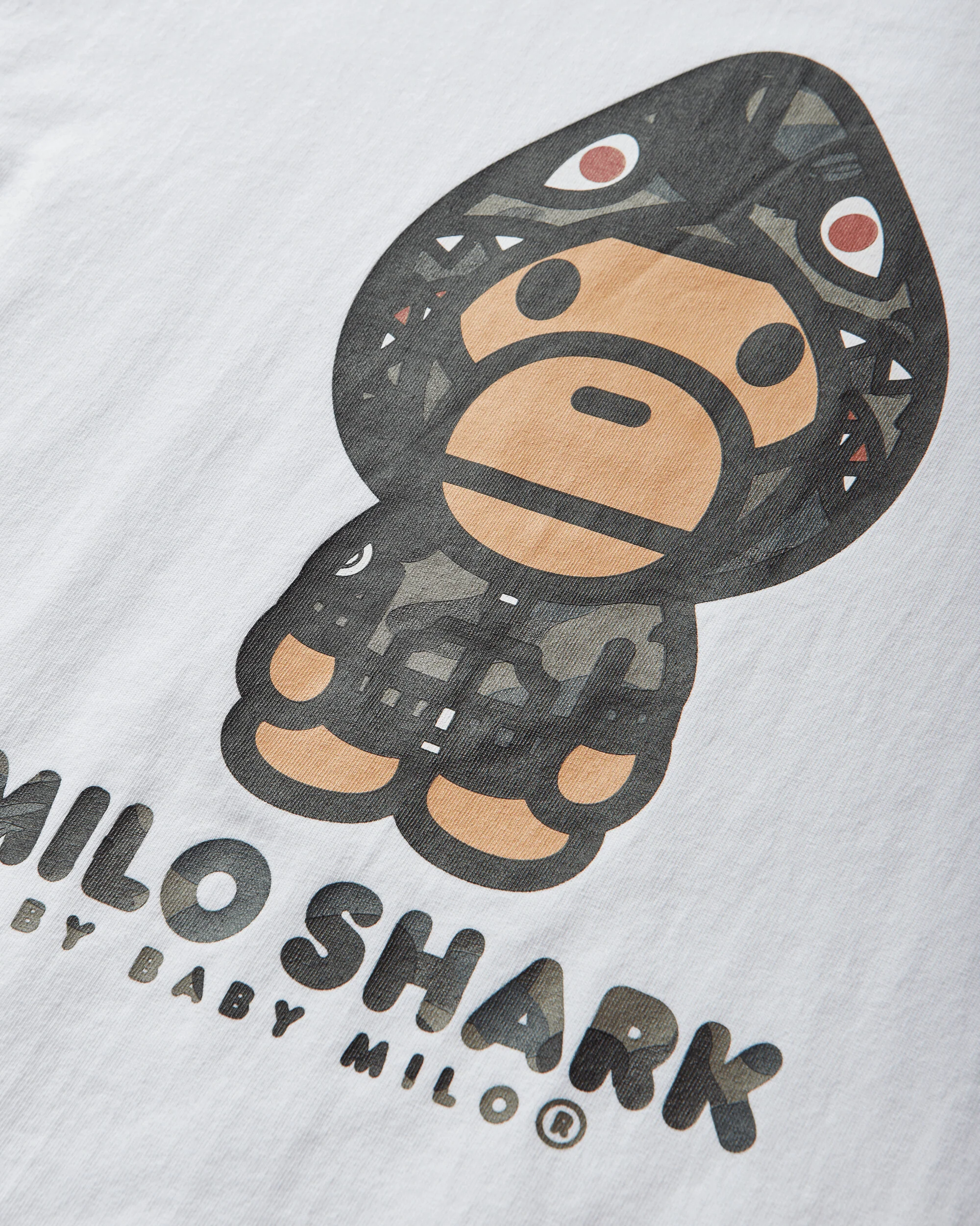 Men's 1st Camo Milo Shark FZH Longsleeve T-Shirt White / Green - Image 3