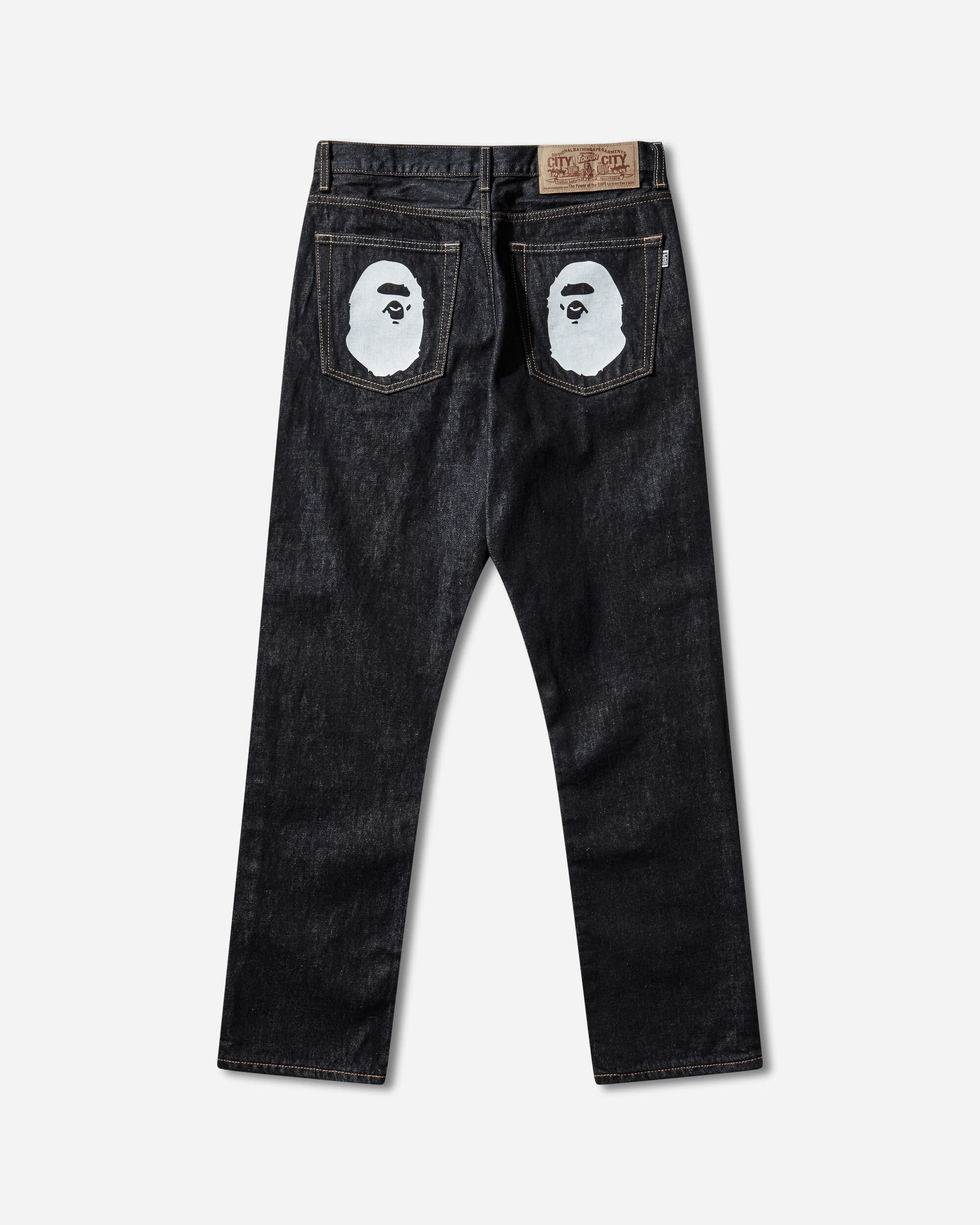 Men's Ape Head Denim Pants Indigo - Image 2