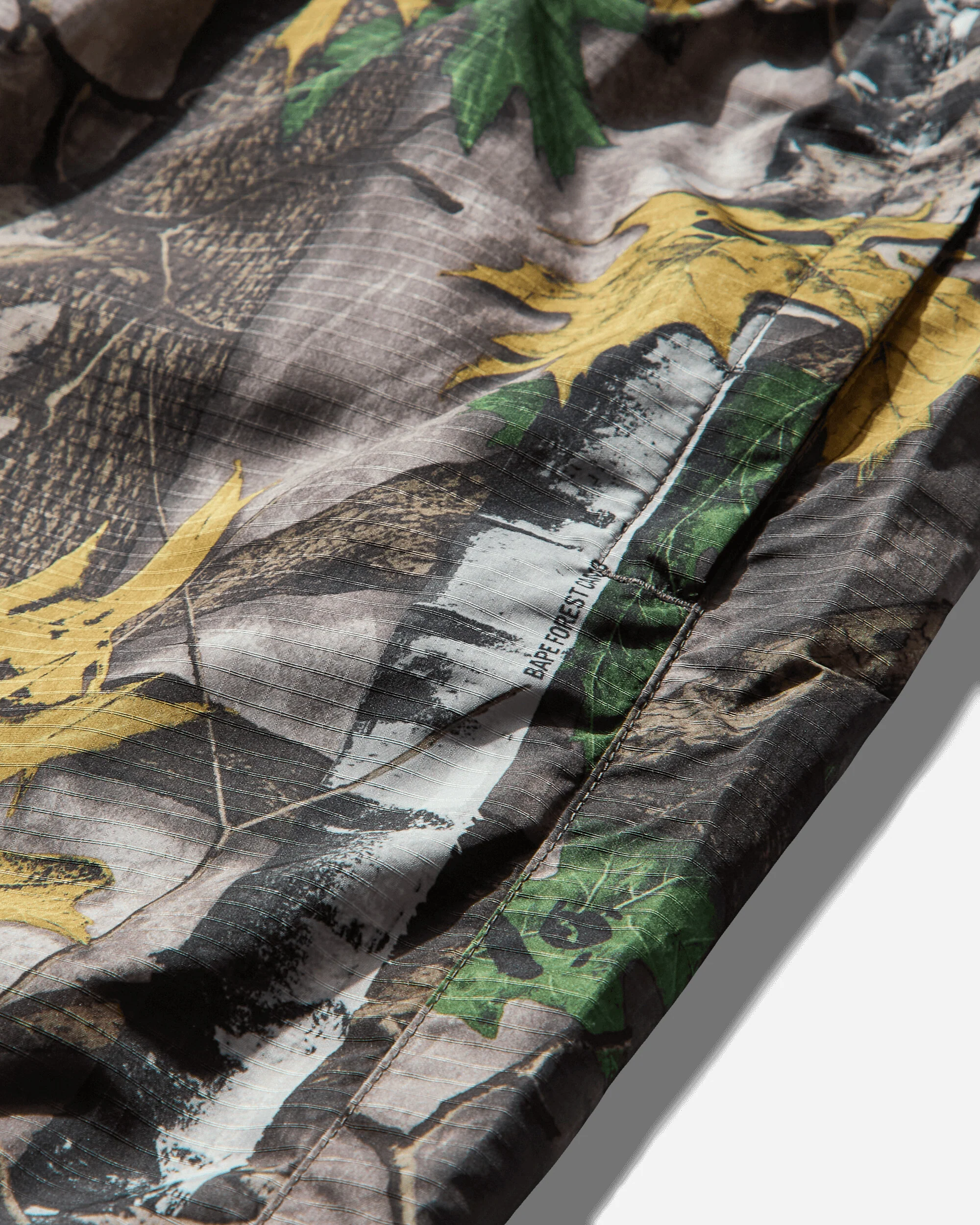 Men's Bape Forest Camo Track Pants Beige - Image 4