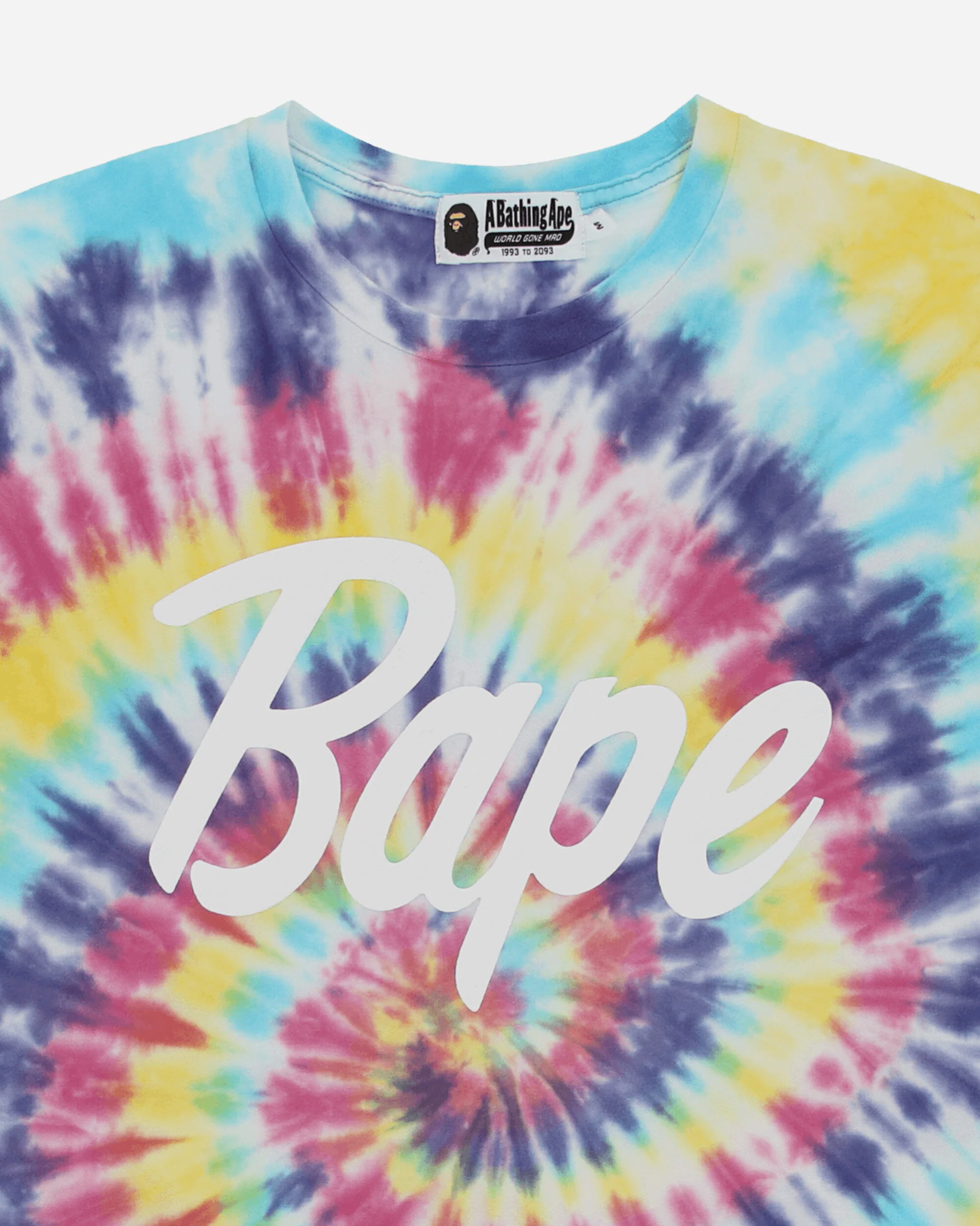 Men's Bape Tie Dye T-Shirt Multicolor - Image 3
