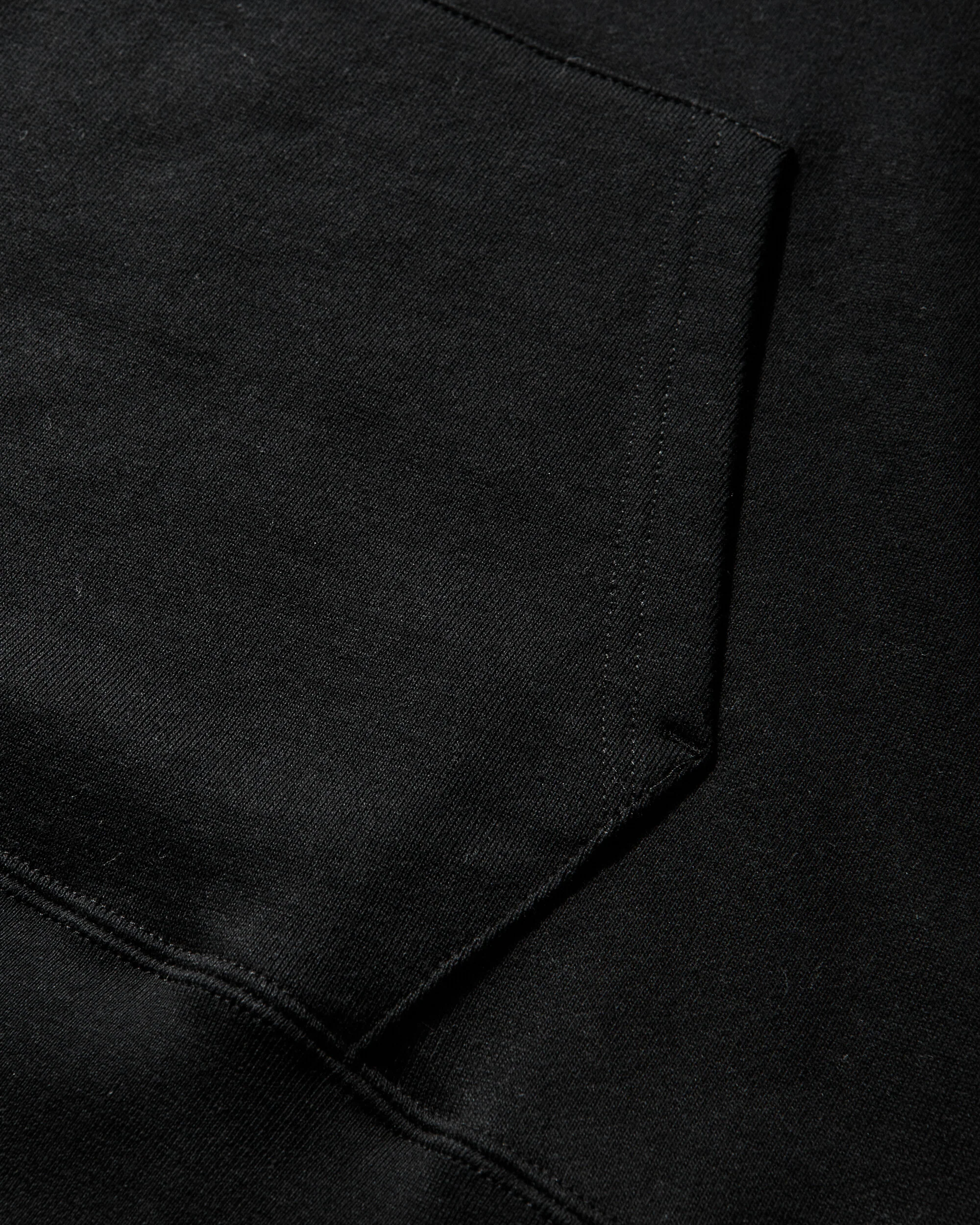 Men's College Pullover Hoodie Black - Image 4
