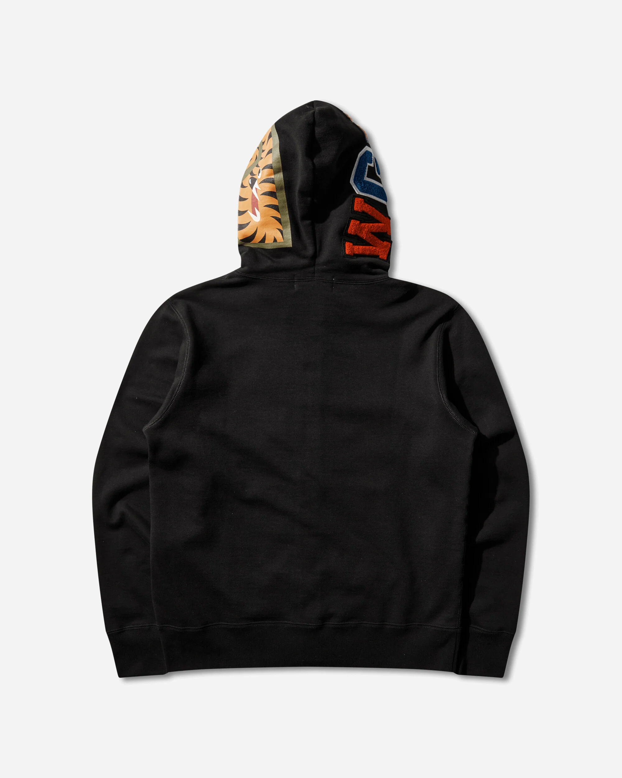 Men's Shark Full Zip Hoodie Black - Image 3