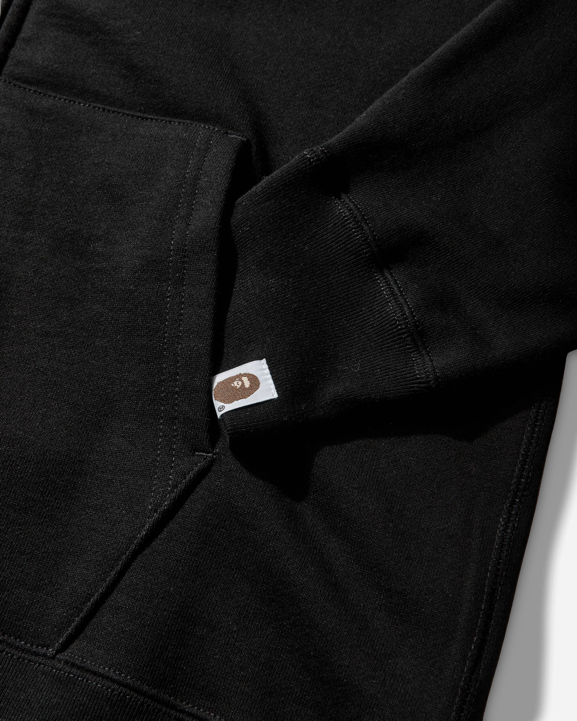 Men's Shark Full Zip Hoodie Black - Image 4