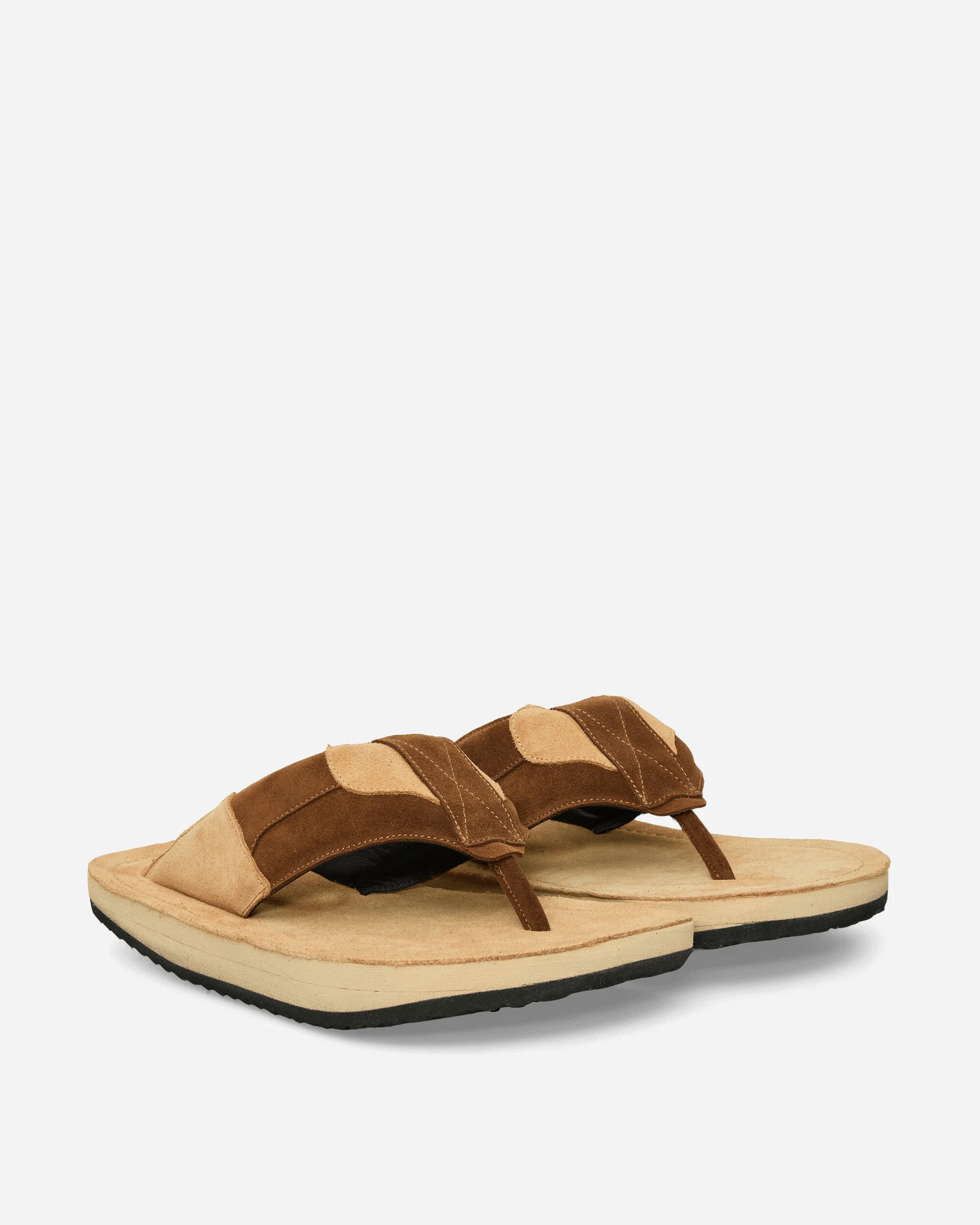Women's XXL Flip Flops Brown - Image 2