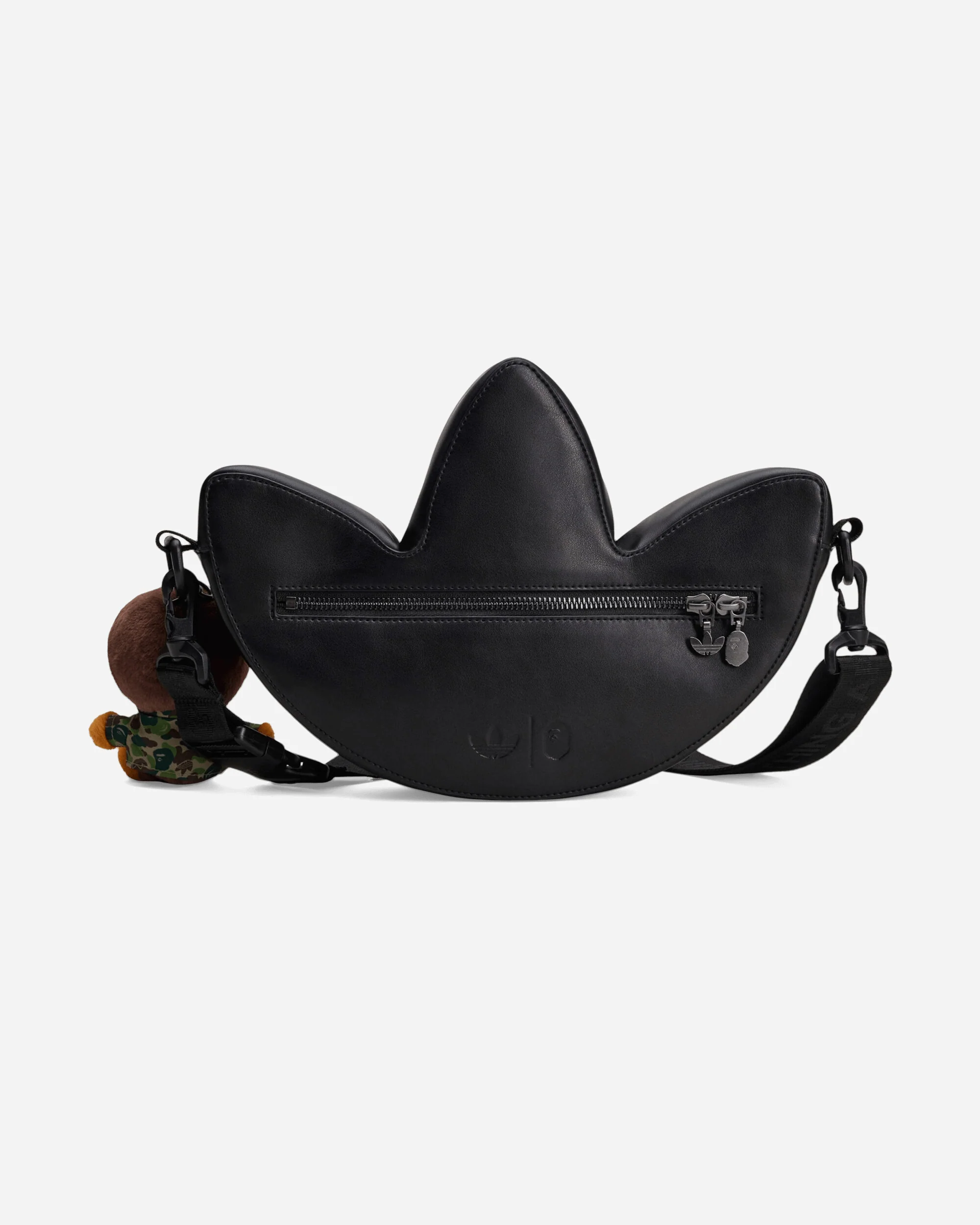 BAPE Trefoil Shoulder Bag Black - Image 4