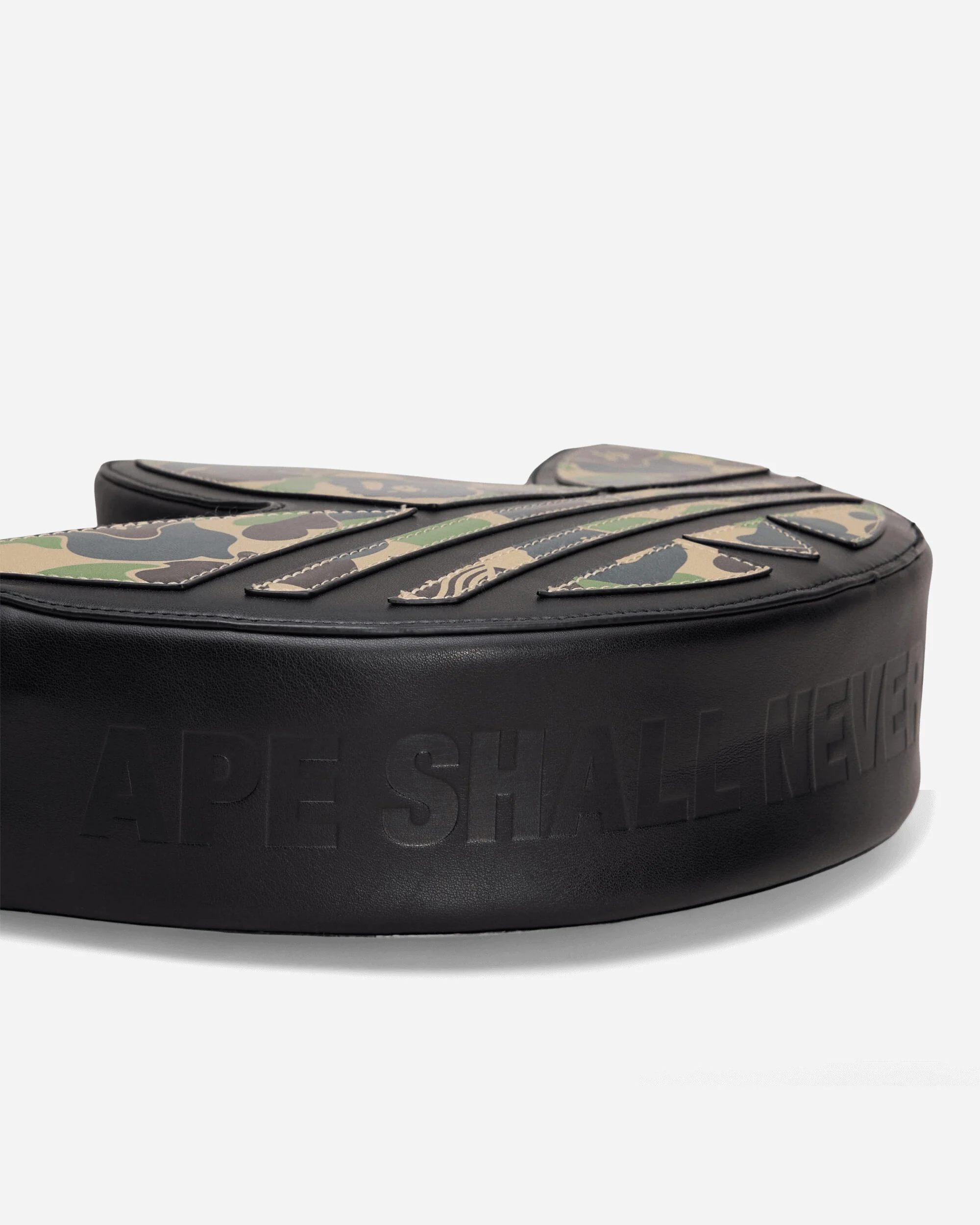 BAPE Trefoil Shoulder Bag Black - Image 5