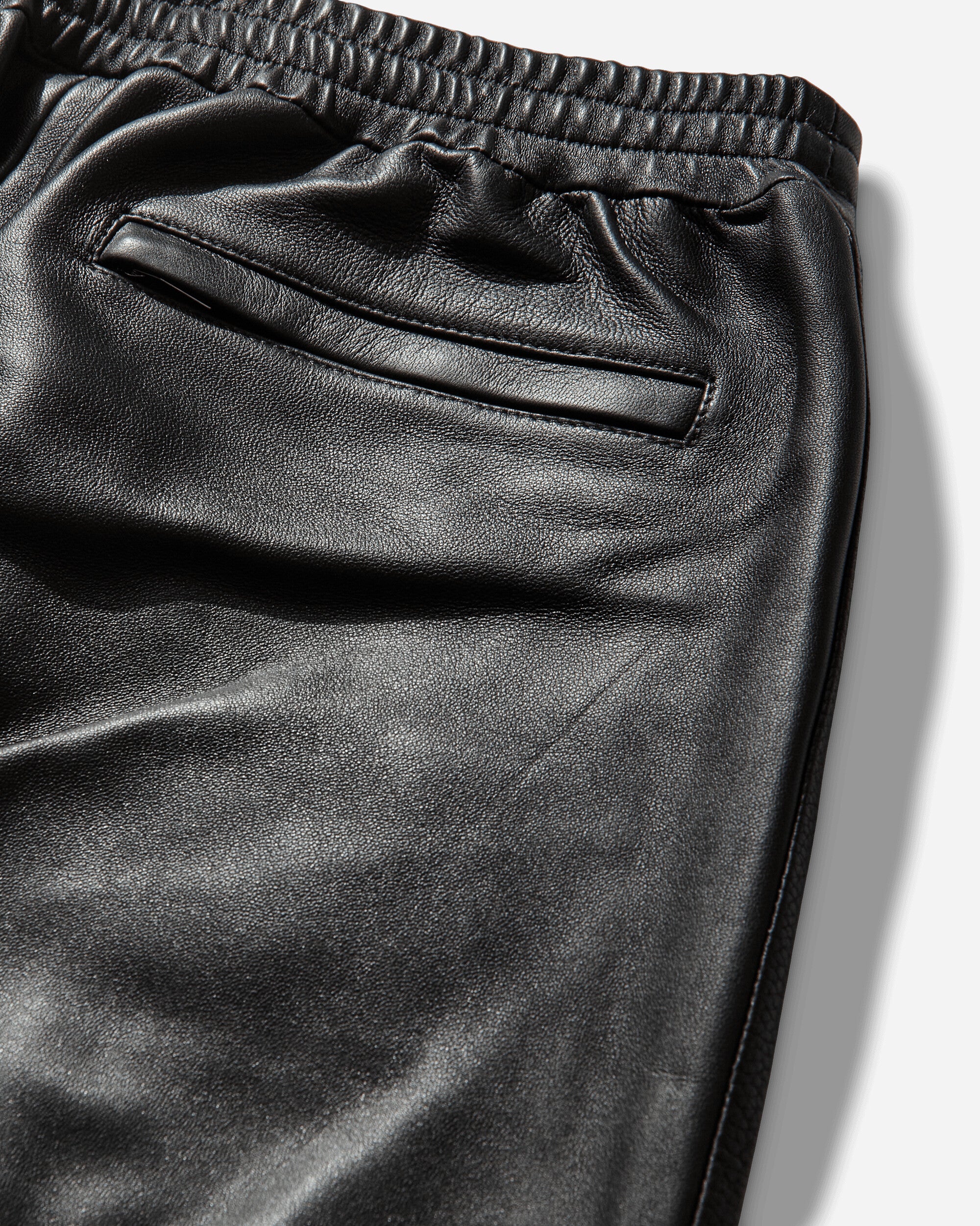 A-TYPE Leather Firebird Track Pants Black - Image 4