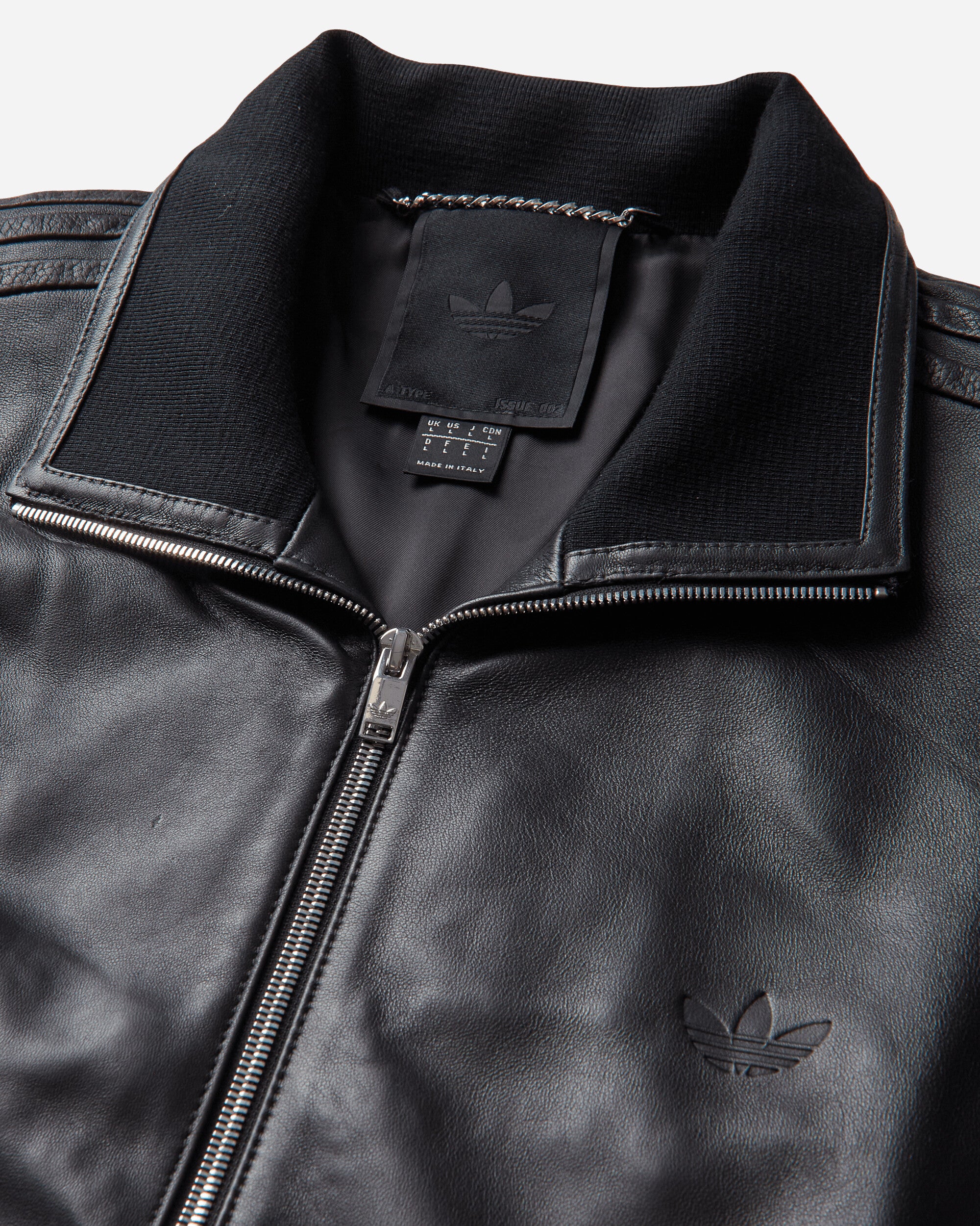 A-TYPE Leather Firebird Track Top Black - Image 3
