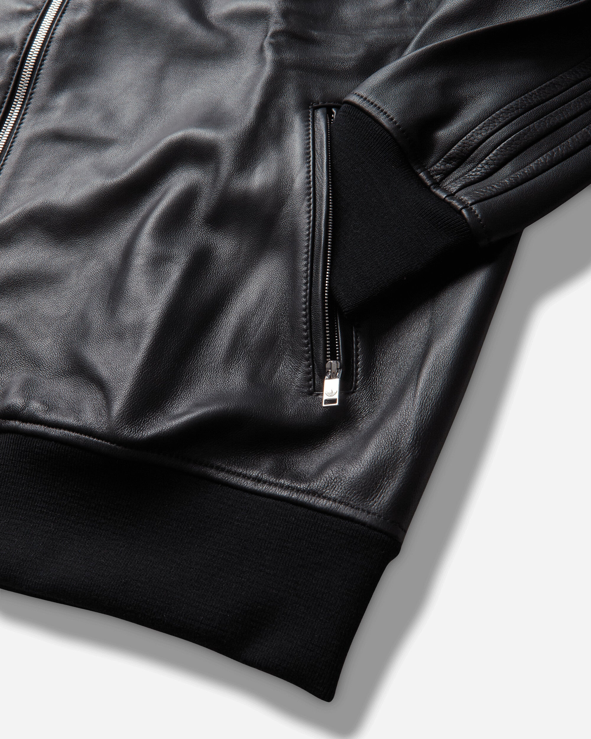 A-TYPE Leather Firebird Track Top Black - Image 4