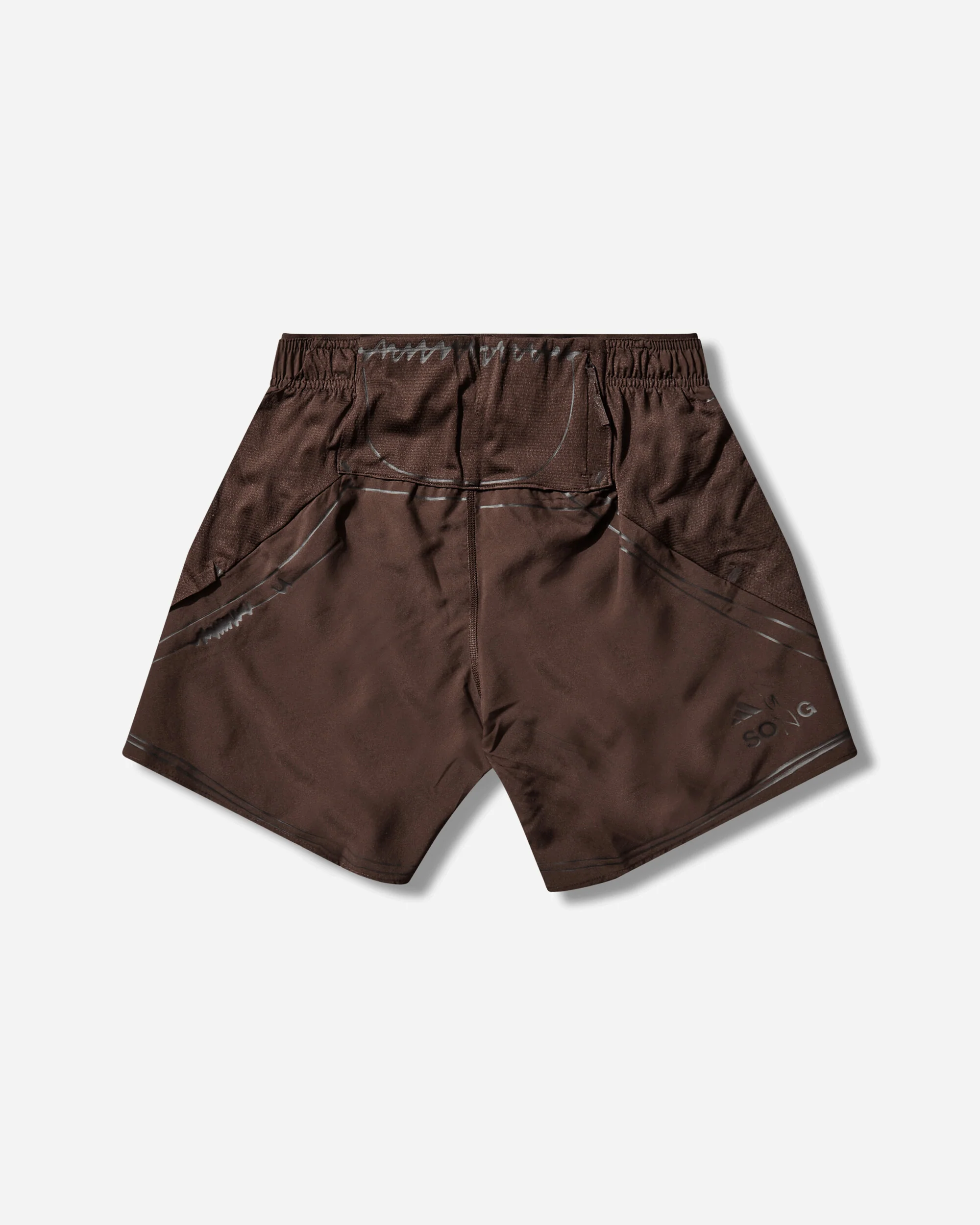 Men's adi365 SFTM Running Shorts Aurora Coffee - Image 2