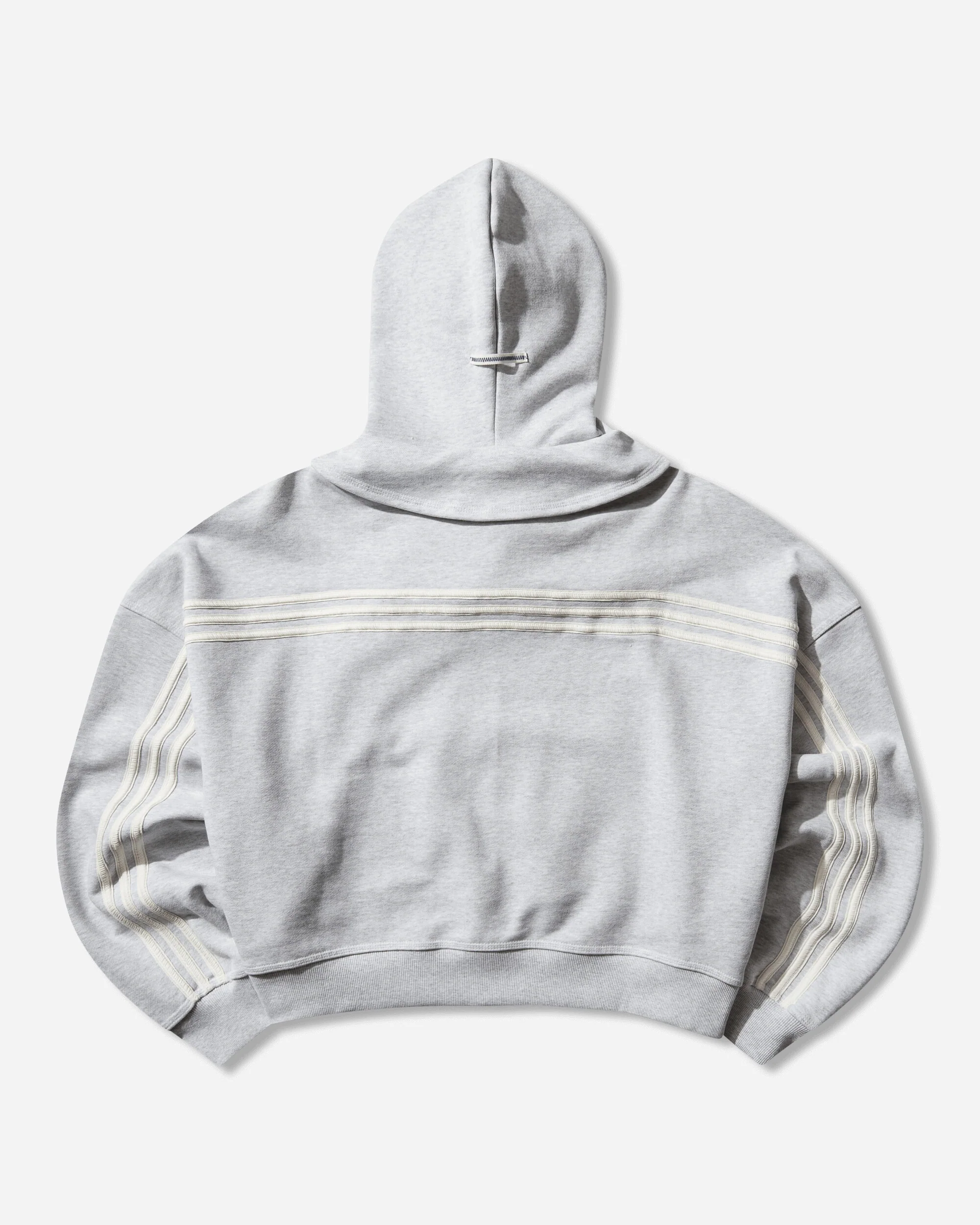 Bad Bunny Heavy Crewneck & Hooded Balaclava Sweatshirt Light Grey Heather - Image 2