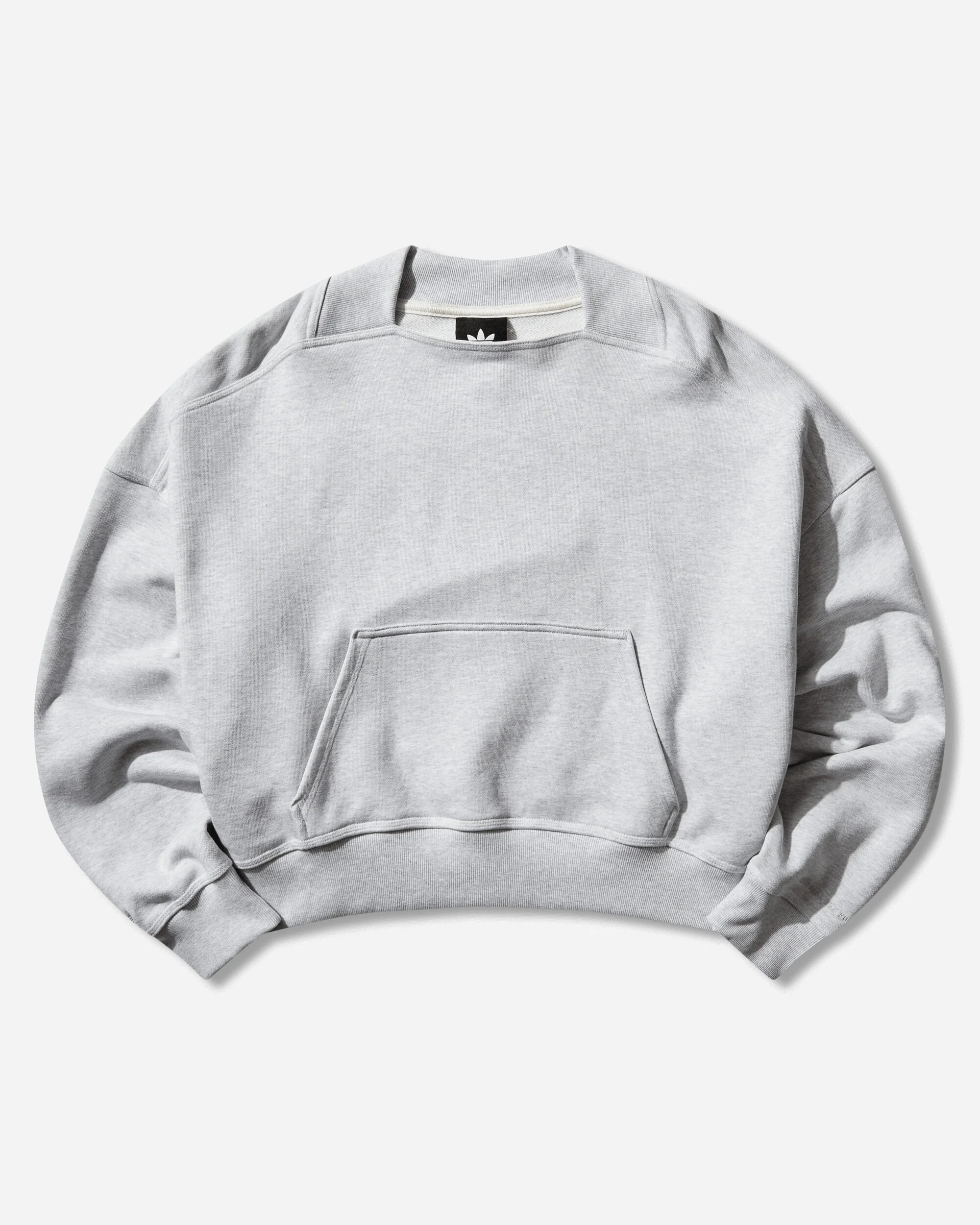 Bad Bunny Heavy Crewneck & Hooded Balaclava Sweatshirt Light Grey Heather - Image 3