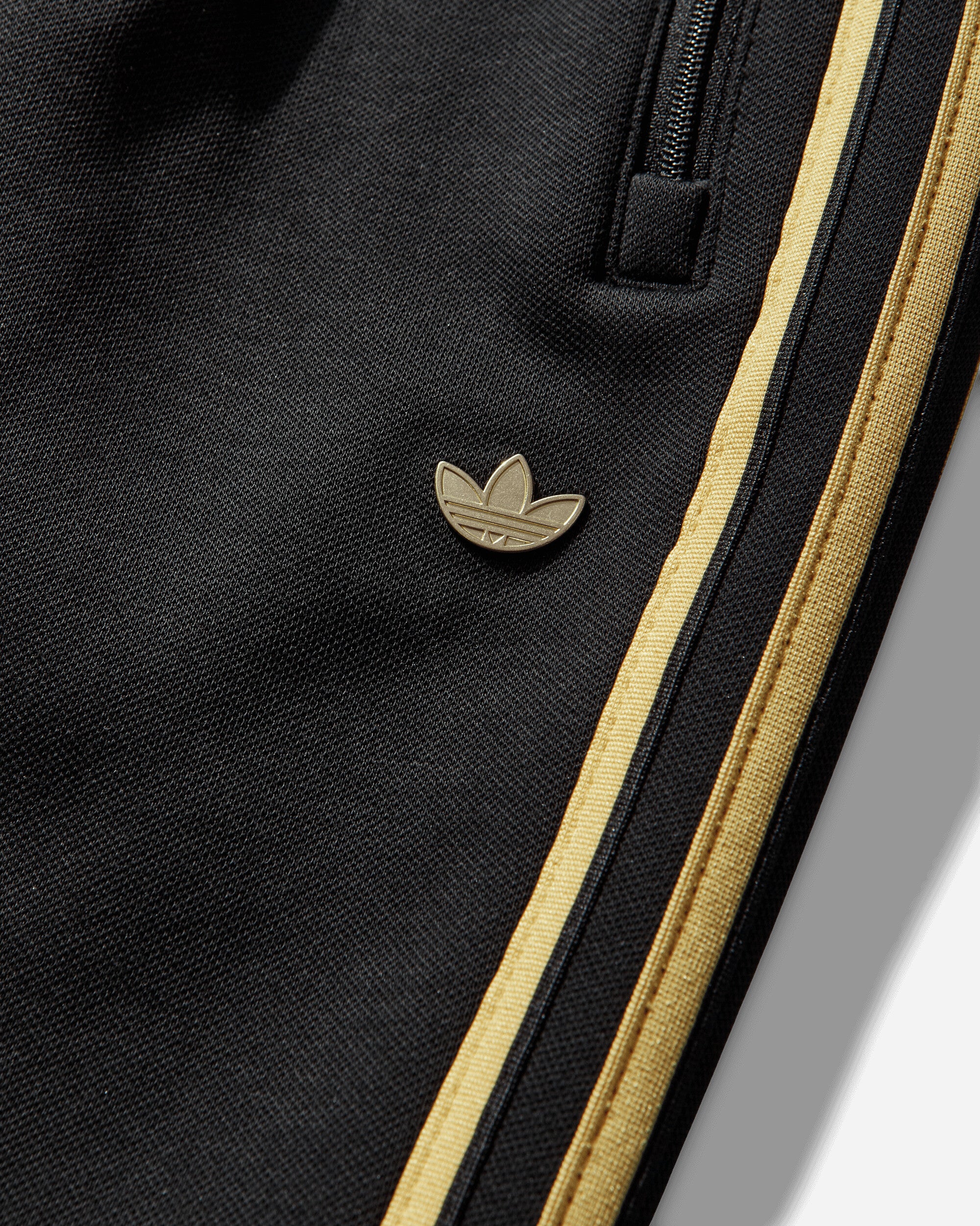 Men's Classic Tipped Stripes Track Pants Black - Image 3