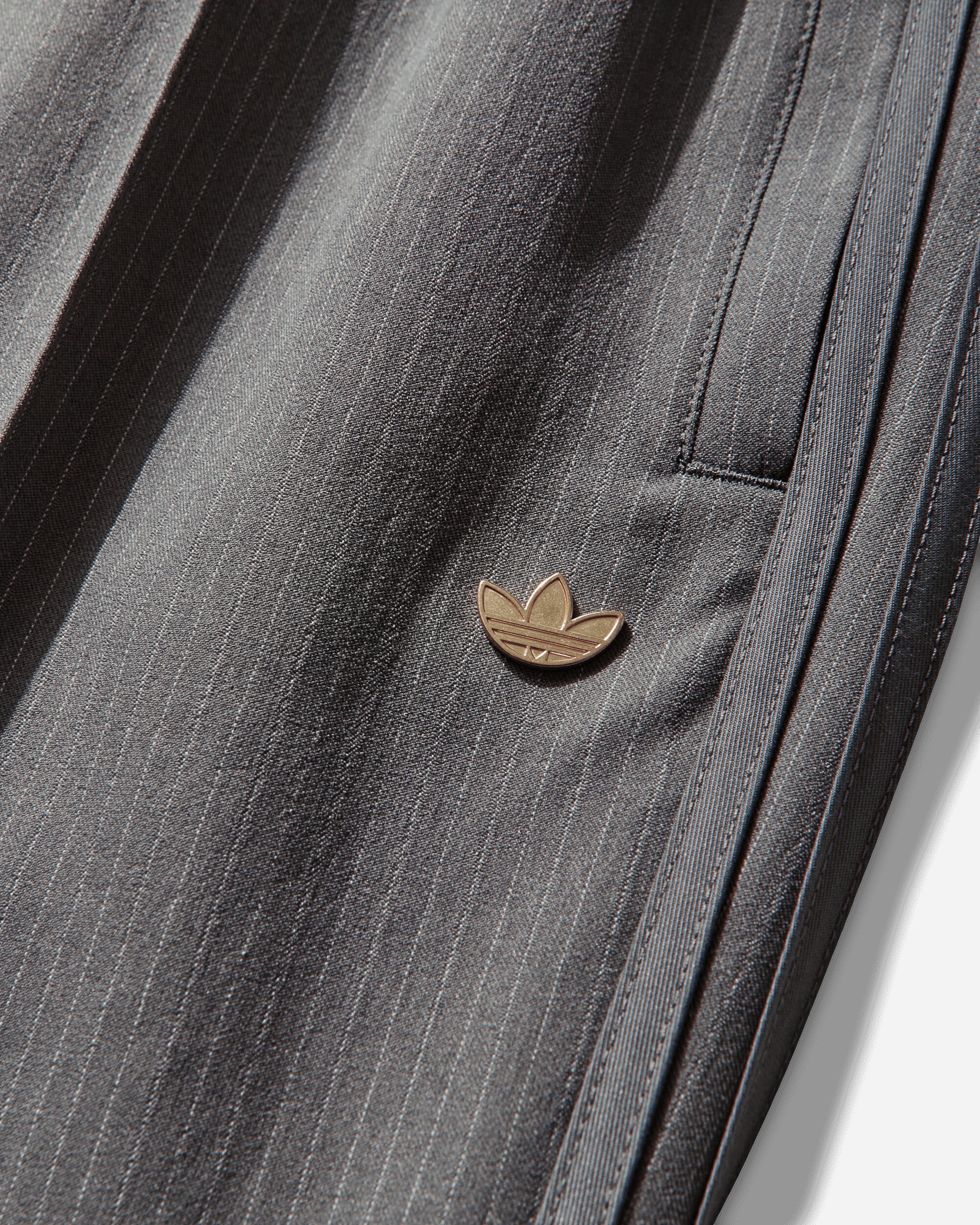 Men's Firebird Loose Pinstripes Track Pants Grey Four - Image 3