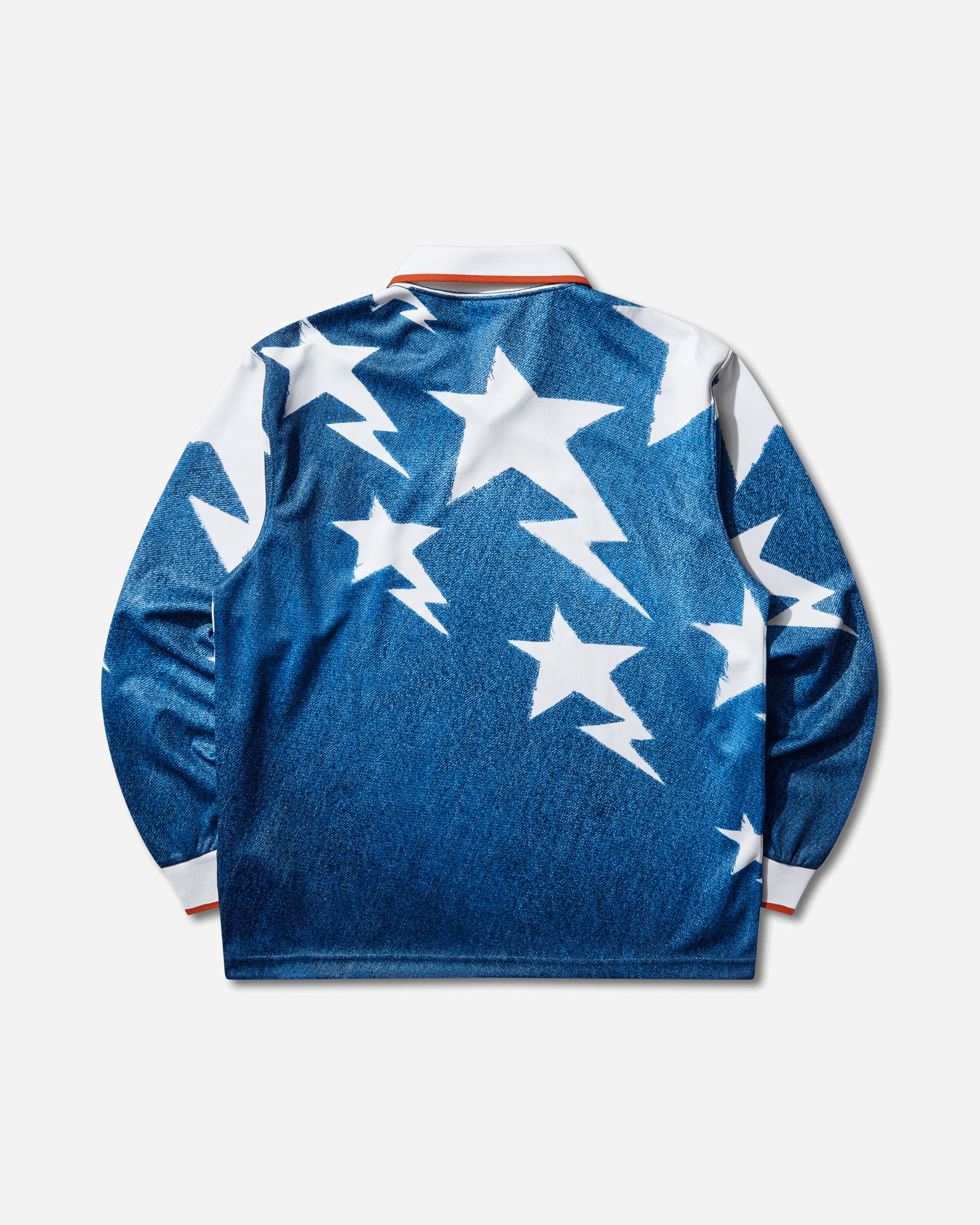 BAPE LSL STAR Jersey Medium Blue Denim - Image 2