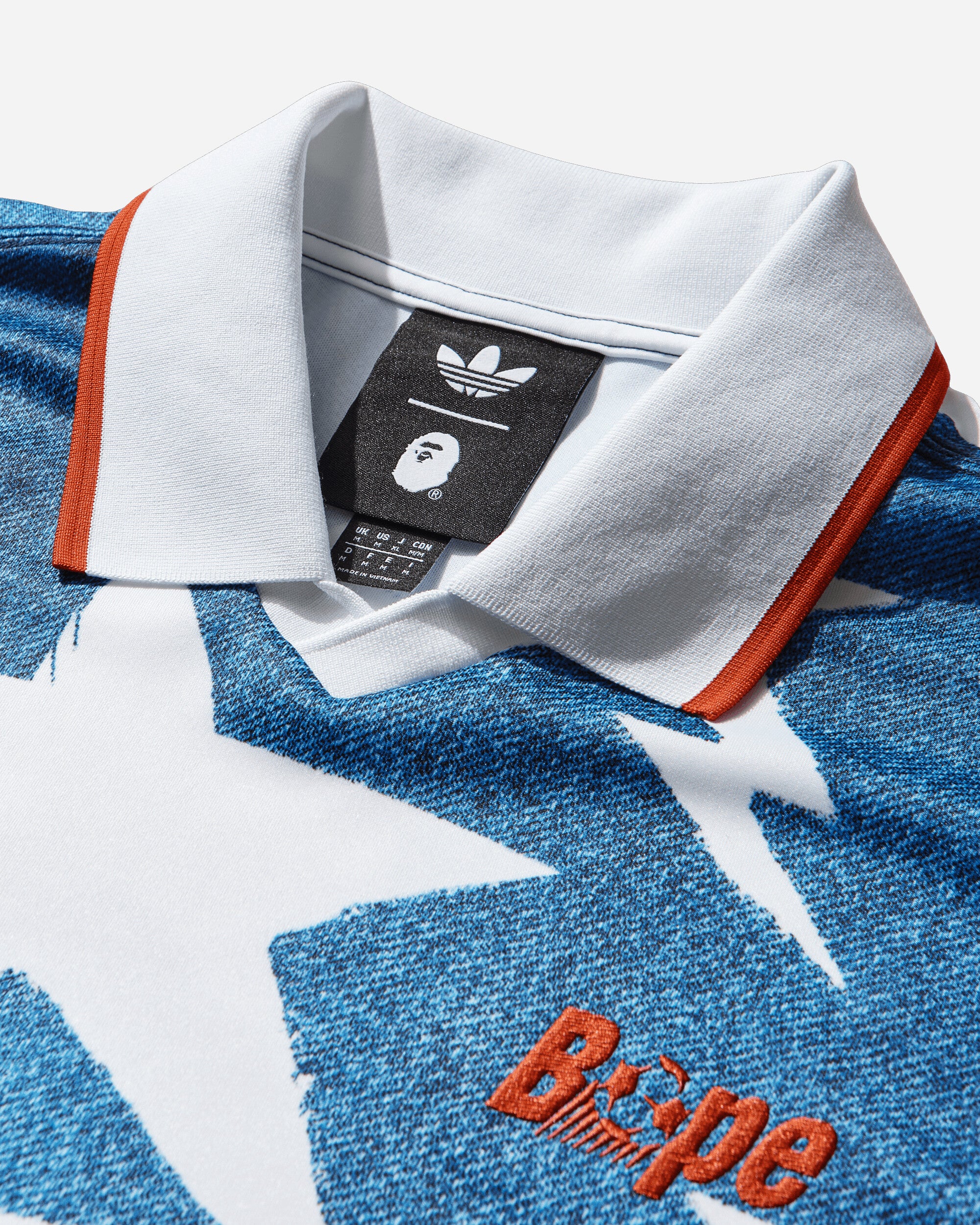 BAPE LSL STAR Jersey Medium Blue Denim - Image 3