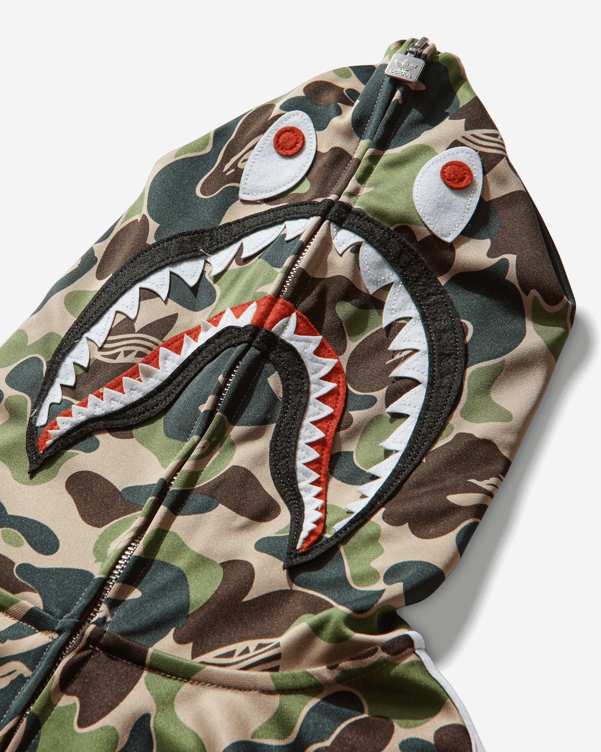 BAPE Shark Track Hoodie Crew Green - Image 3