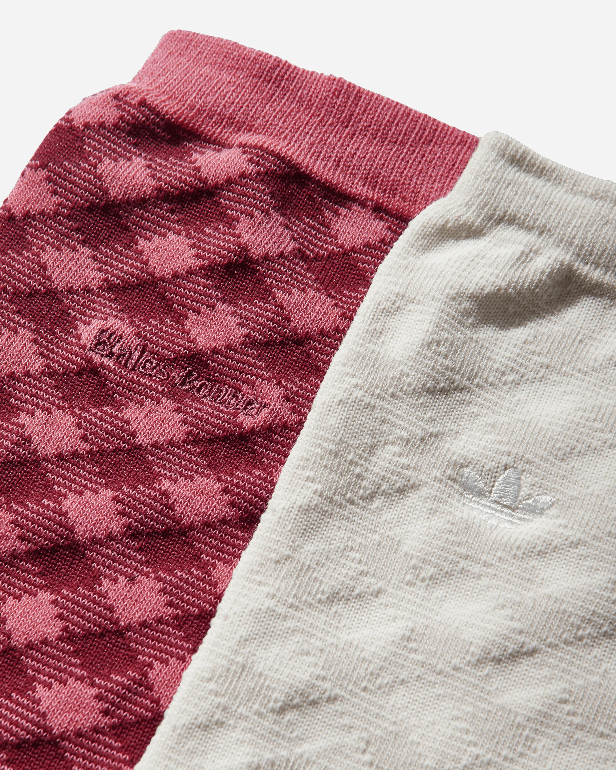 Wales Bonner Check Socks Craft Pink / Bliss - Image 3