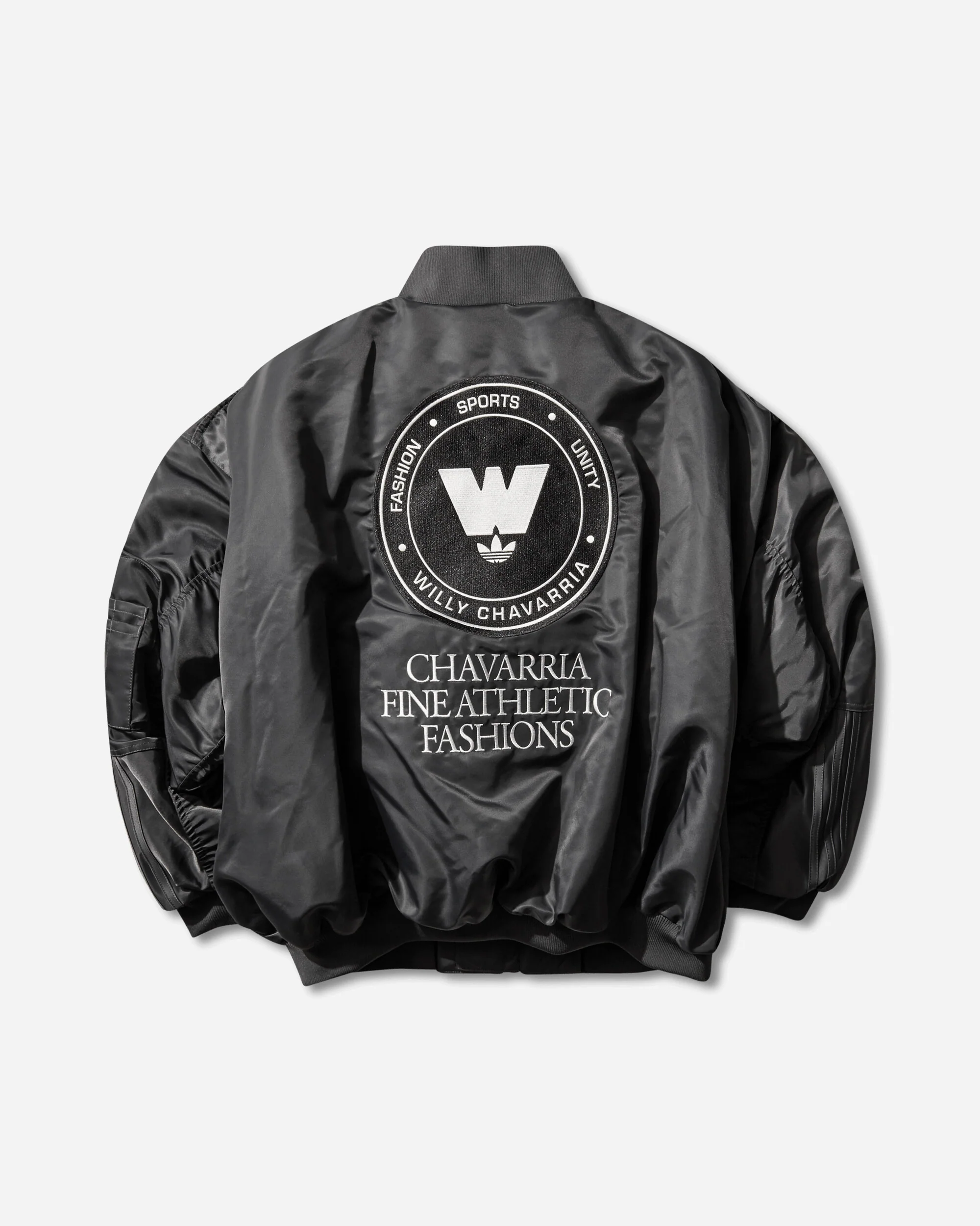 Men's Willy Chavarria Bomber Jacket Grey - Image 2