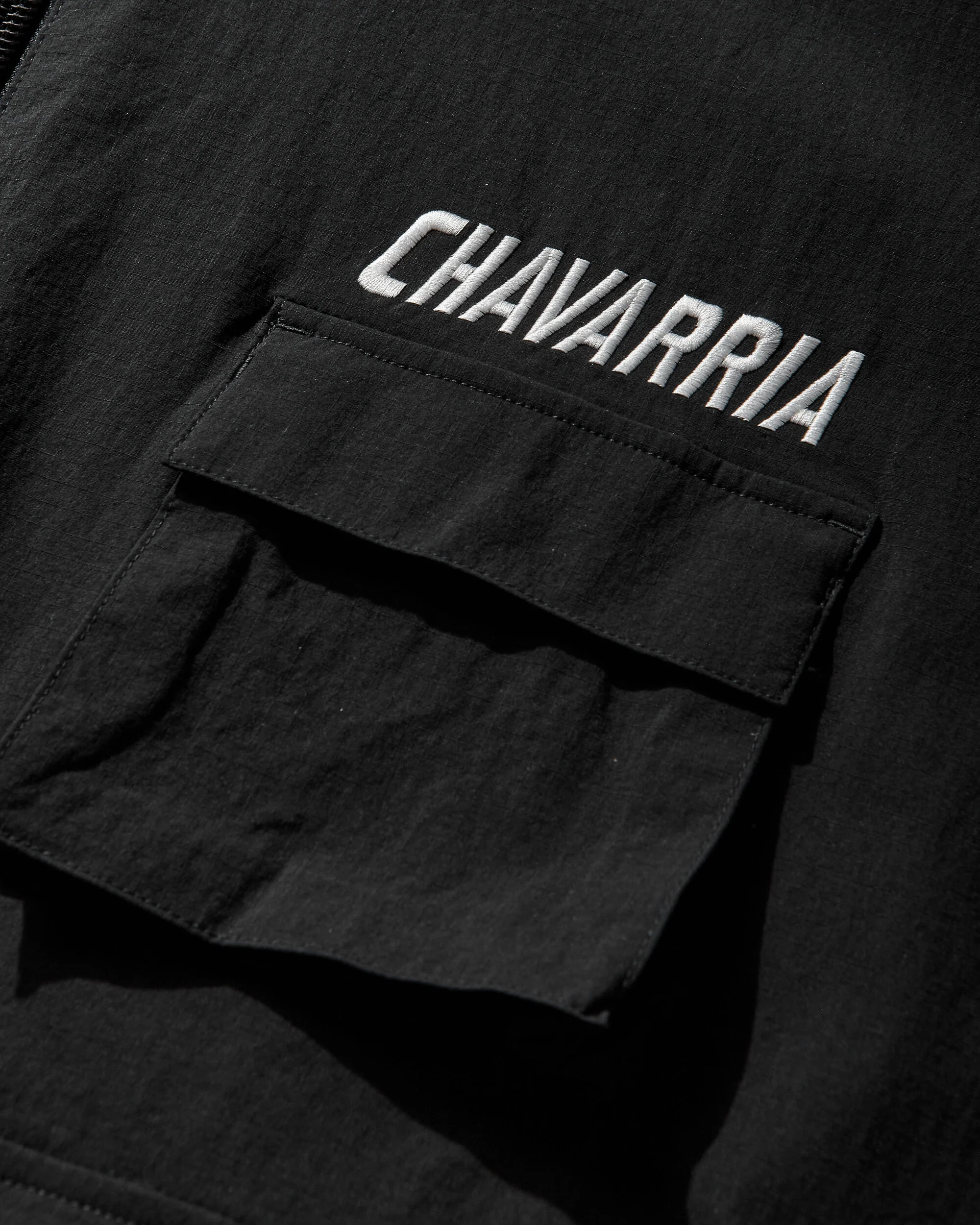 Men's Willy Chavarria Cargo Track Jacket Black - Image 4