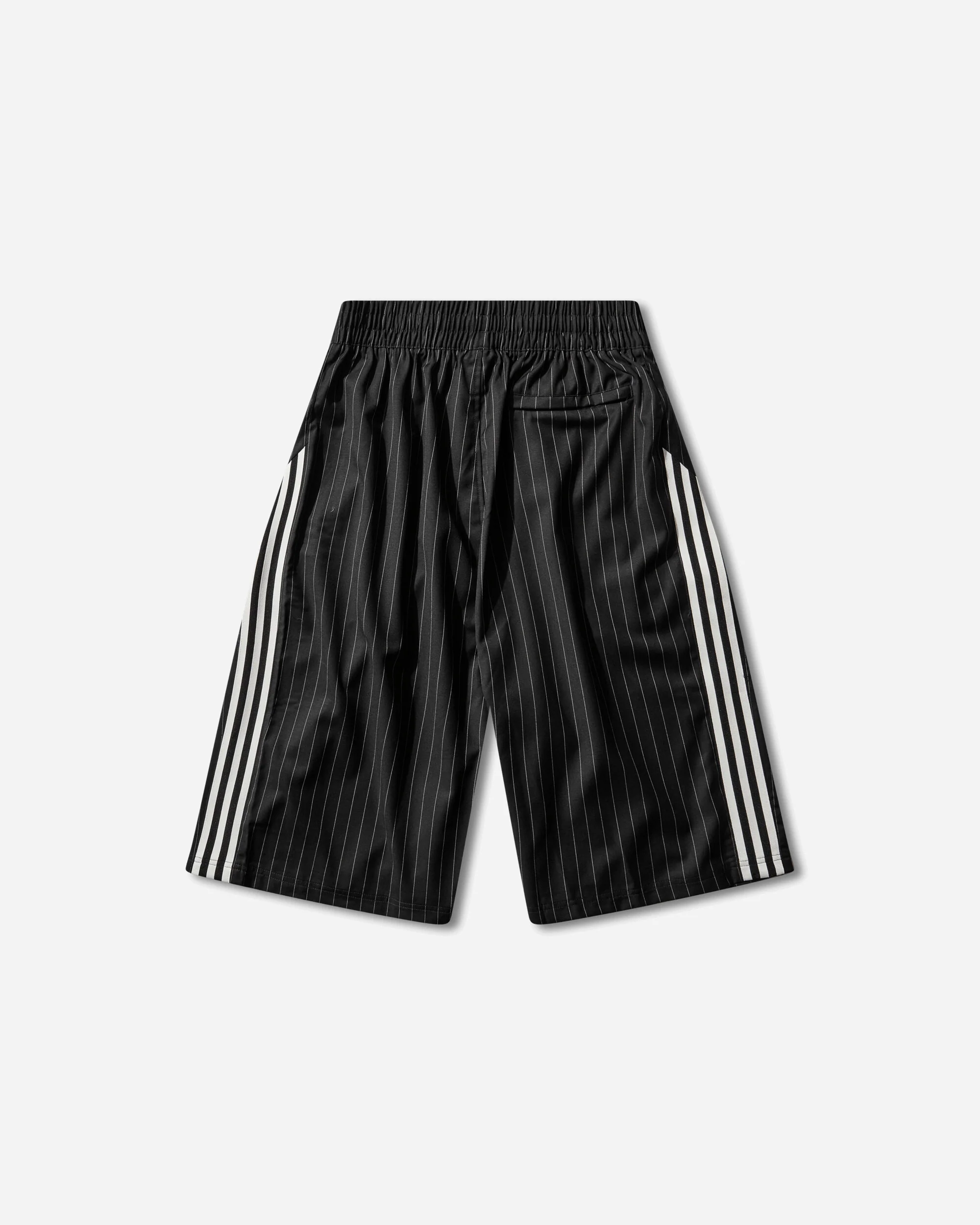 Men's Willy Chavarria Pinstripe Shorts Black - Image 2