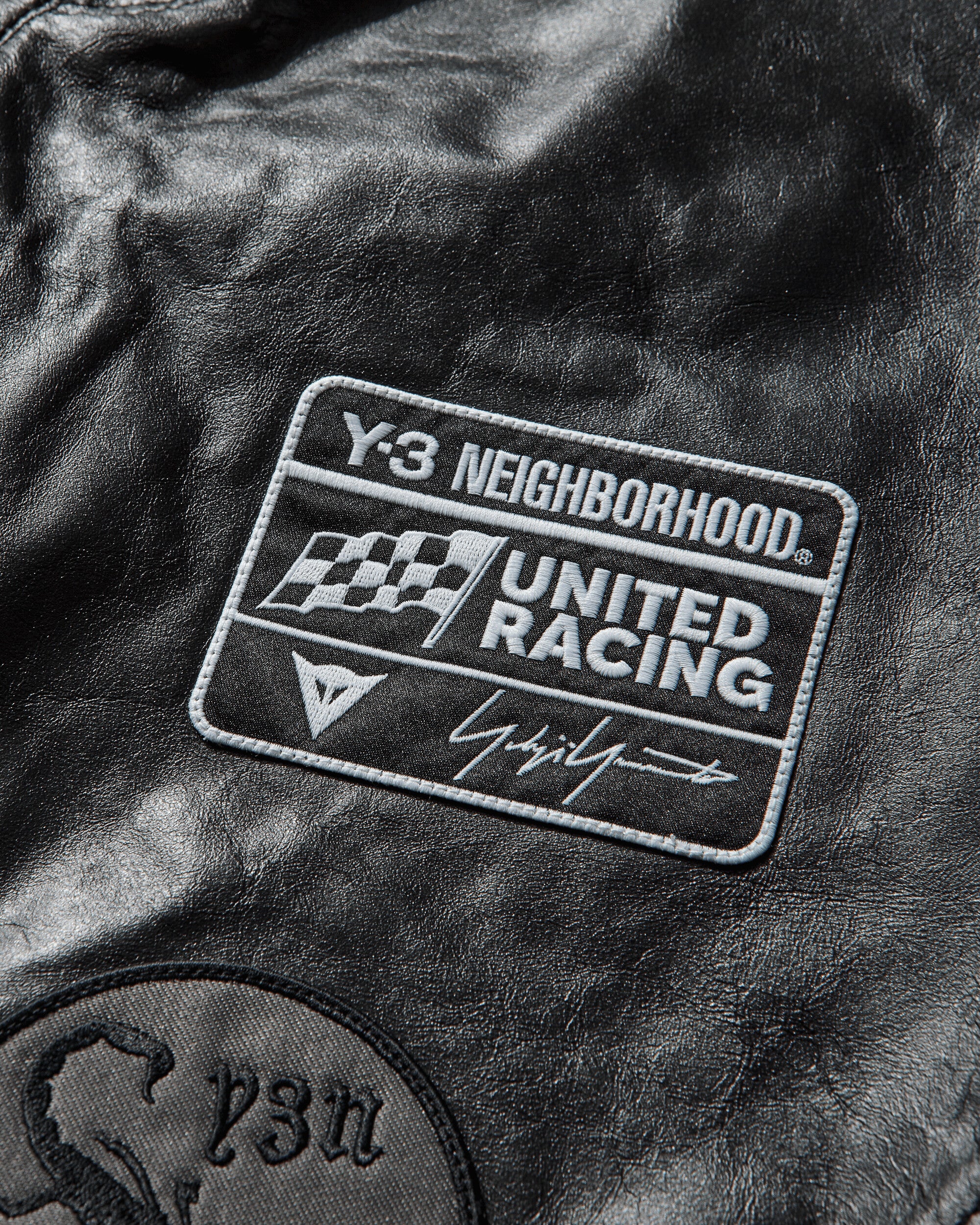 Men's Y-3 x Neighborhood Dainese Leather Racer Pants Black - Image 3