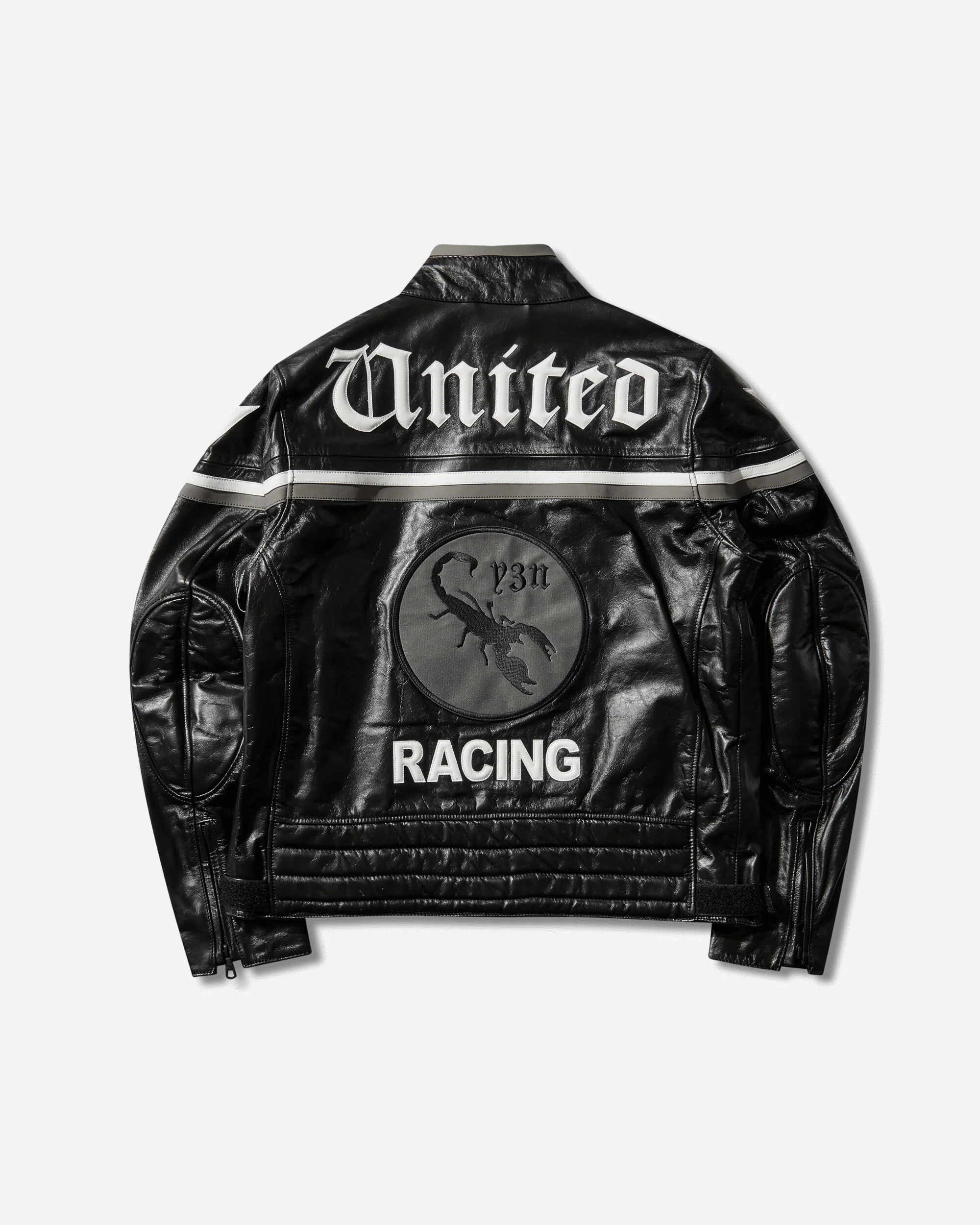 Men's Y-3 x Neighborhood Dainese Leather Racer Jacket Black - Image 2