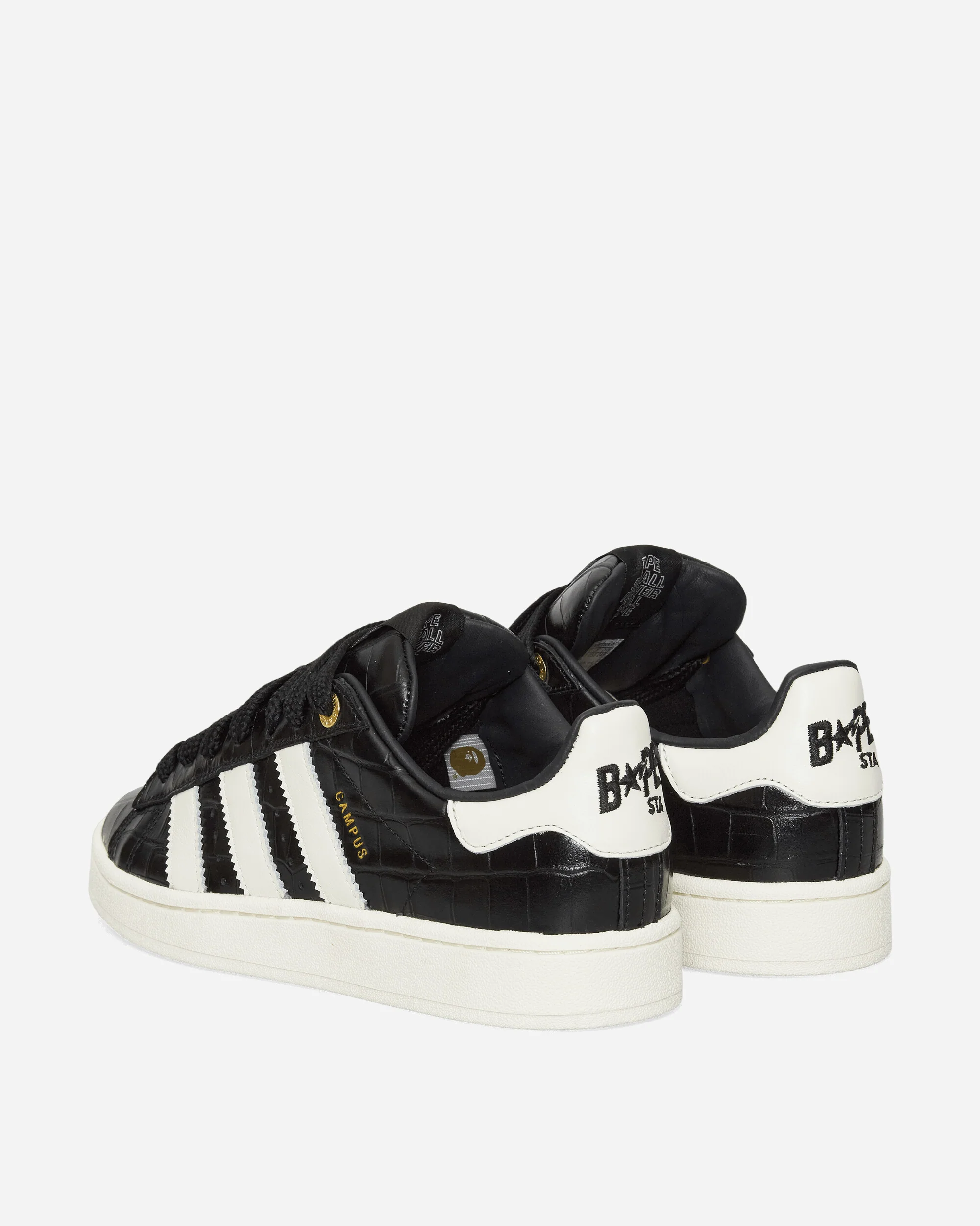 BAPE Campus 00s Sneakers Core Black / Off White - Image 4