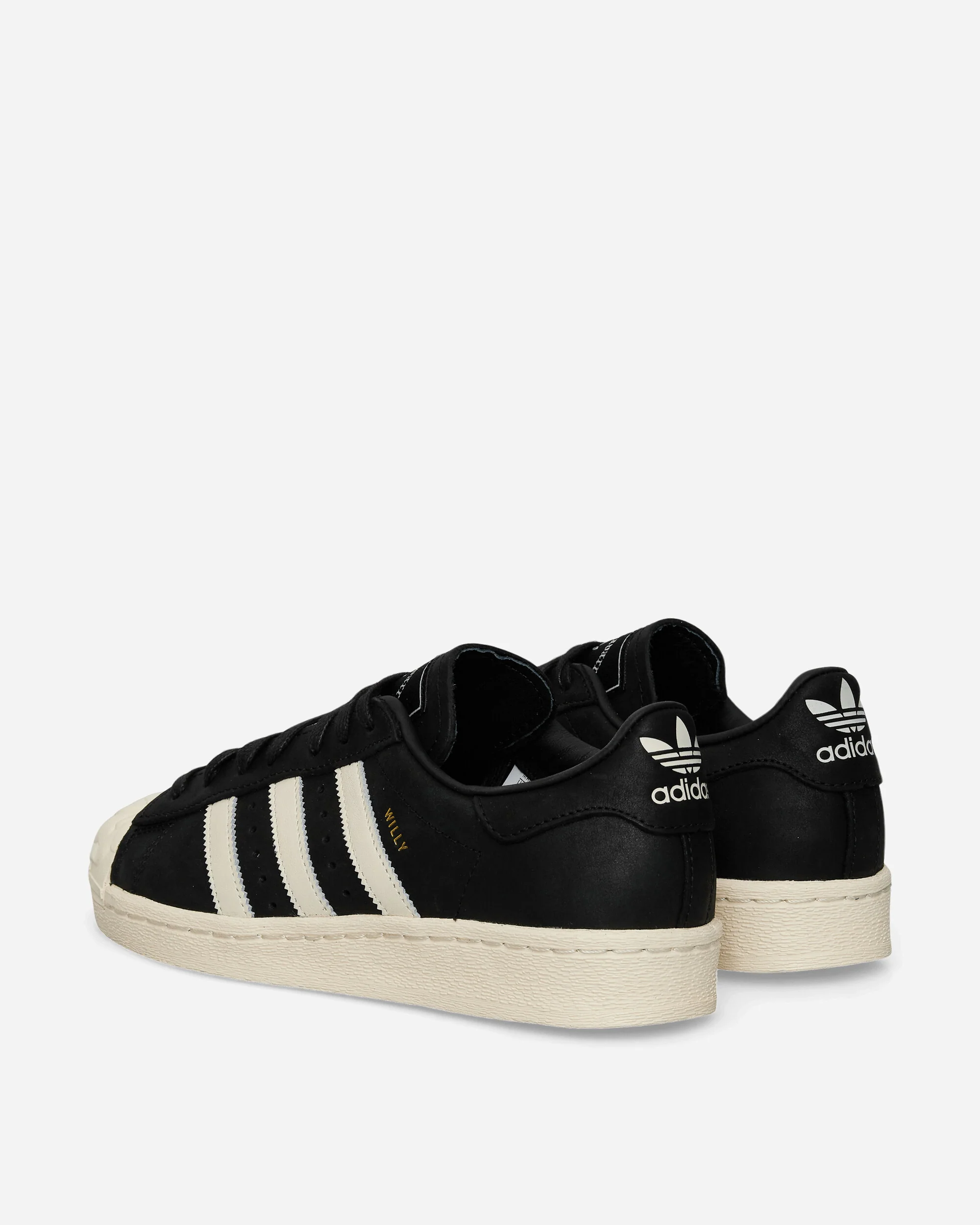 Willy Chavarria Superstar Sneakers Core Black / Cream White - Image 4