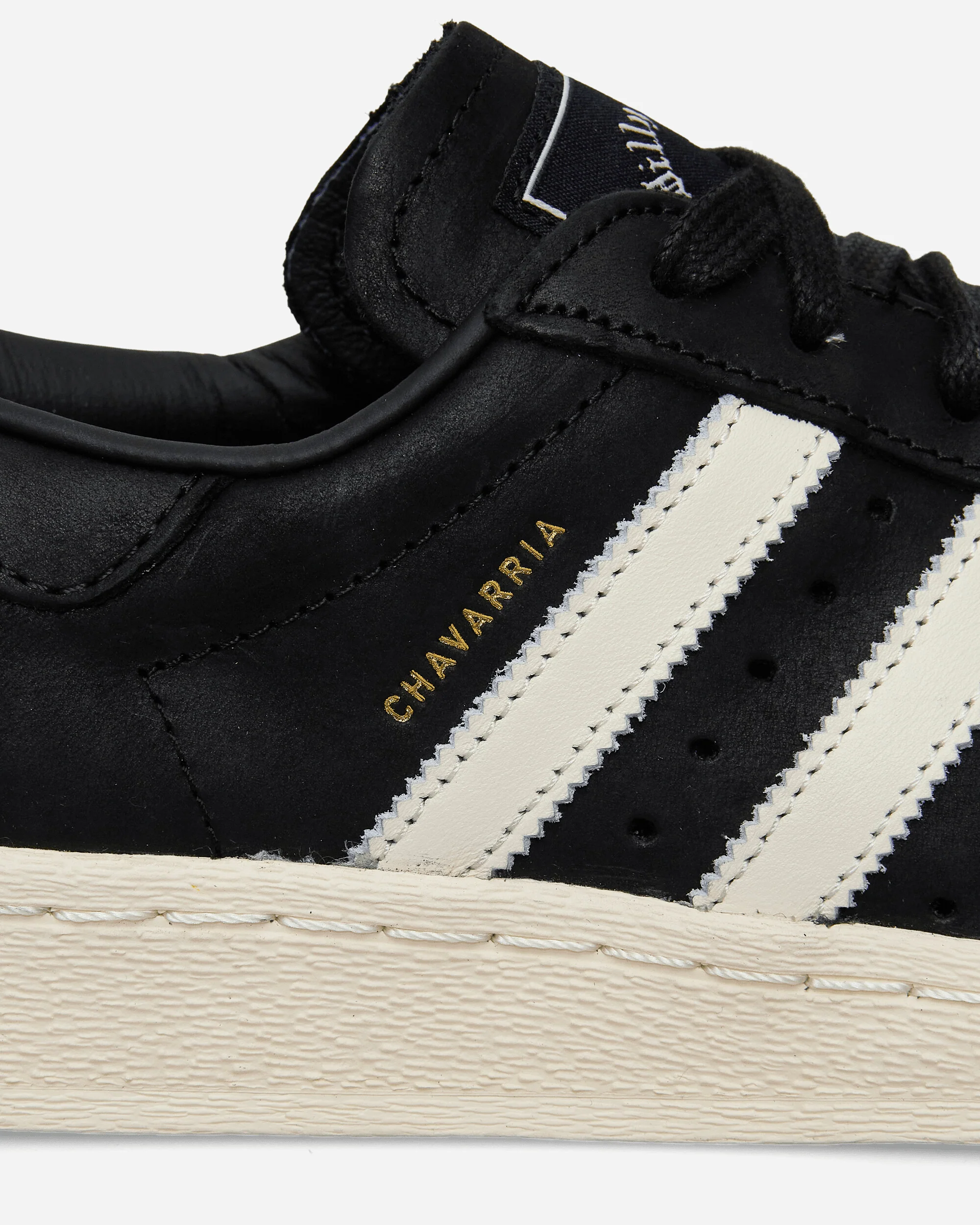 Willy Chavarria Superstar Sneakers Core Black / Cream White - Image 7