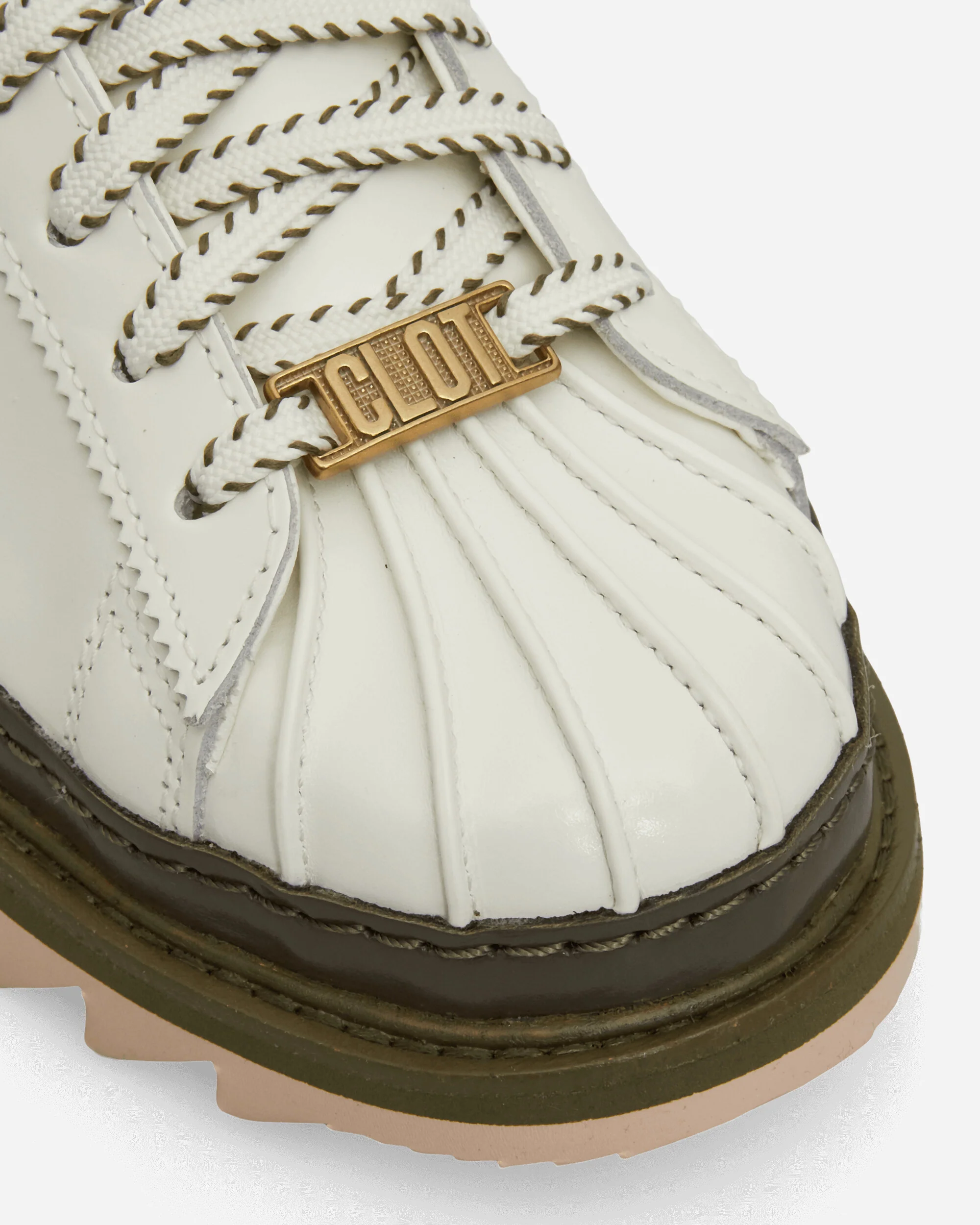 CLOT x BAPE Superstar by Edison Chen Sneakers Off White / Branch / Olive Cargo - Image 6