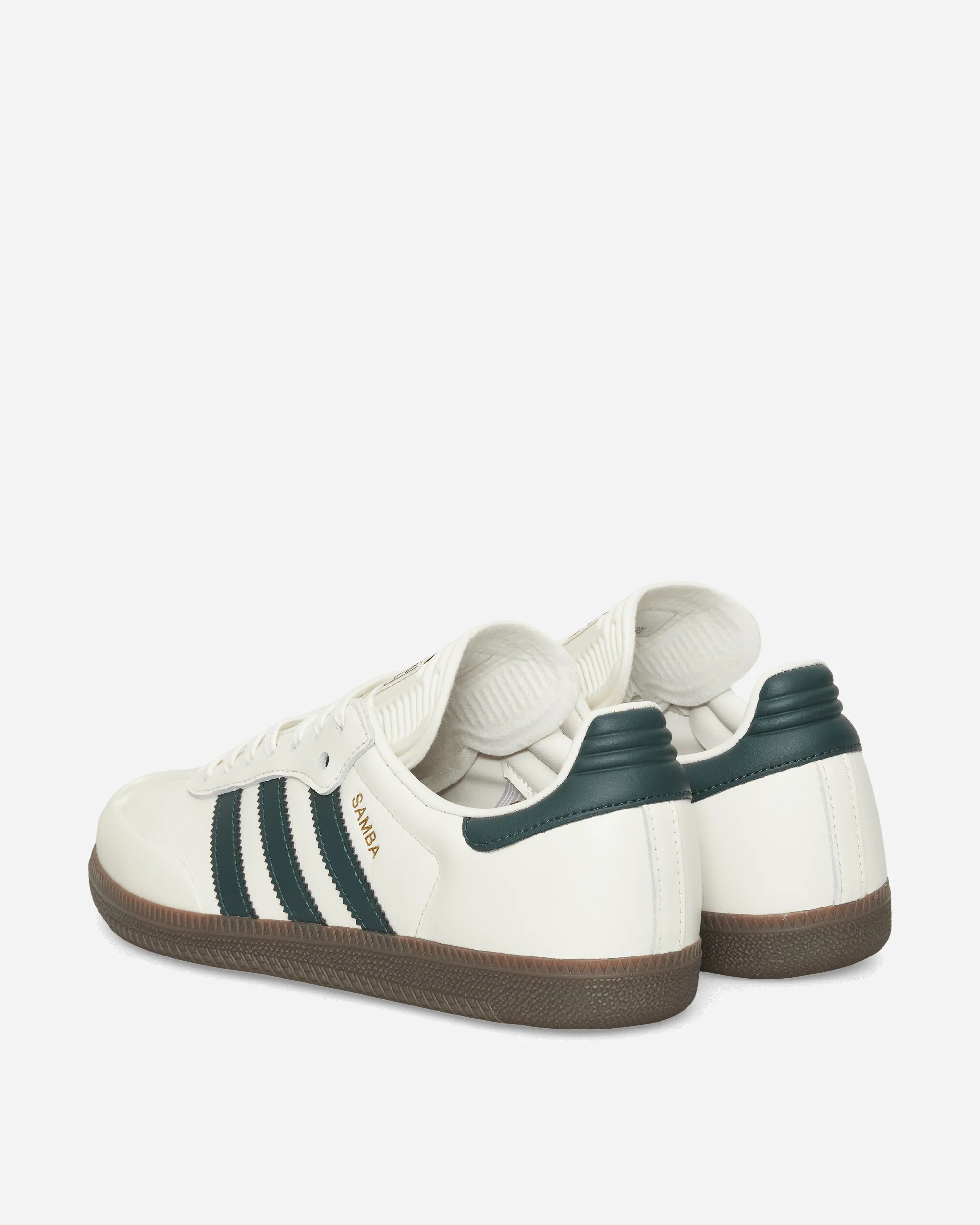 BAPE Samba Sneakers Off White / Shadow Green - Image 4