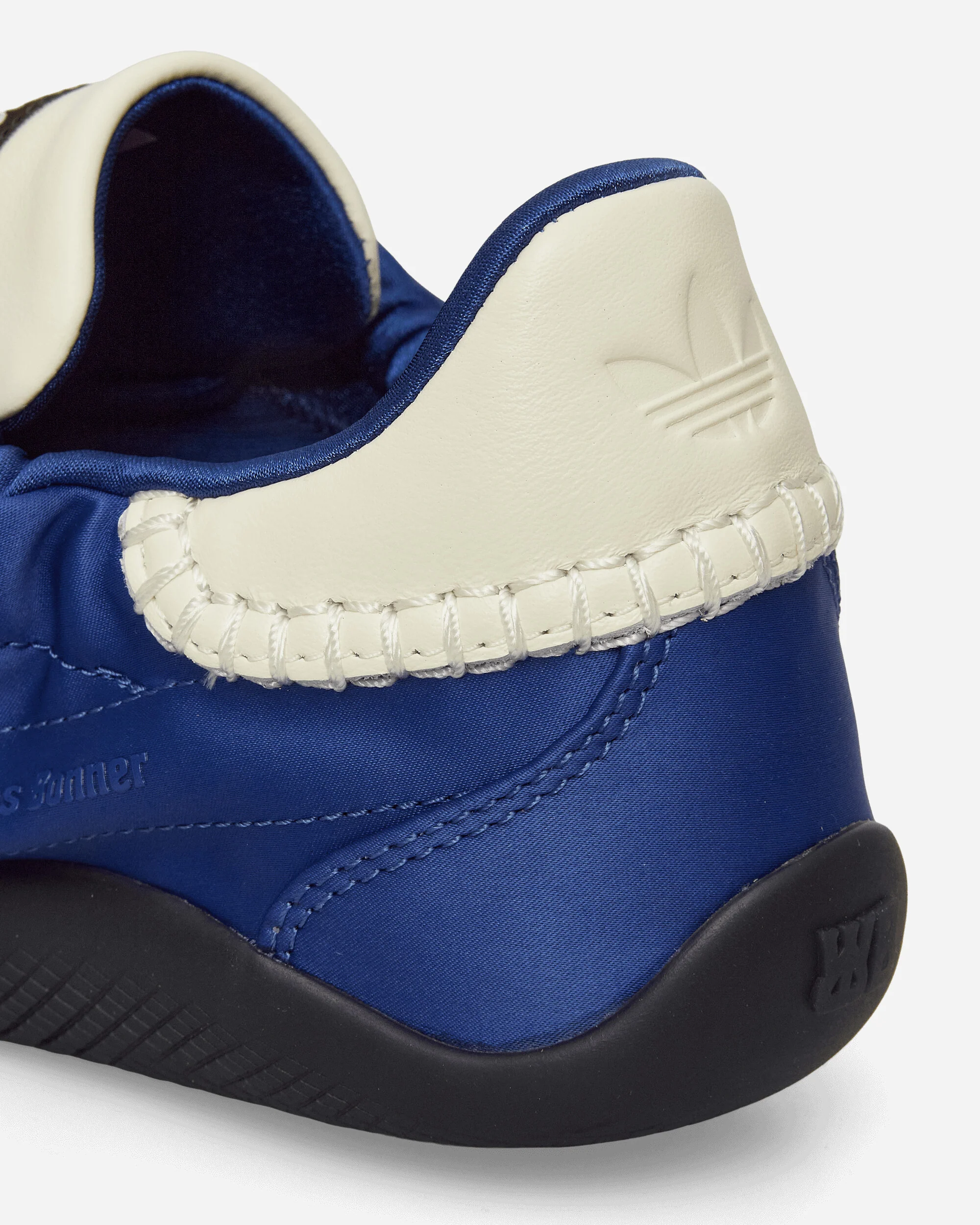 Wales Bonner Karintha Lo Satin Sneakers Blue / Cream White - Image 7