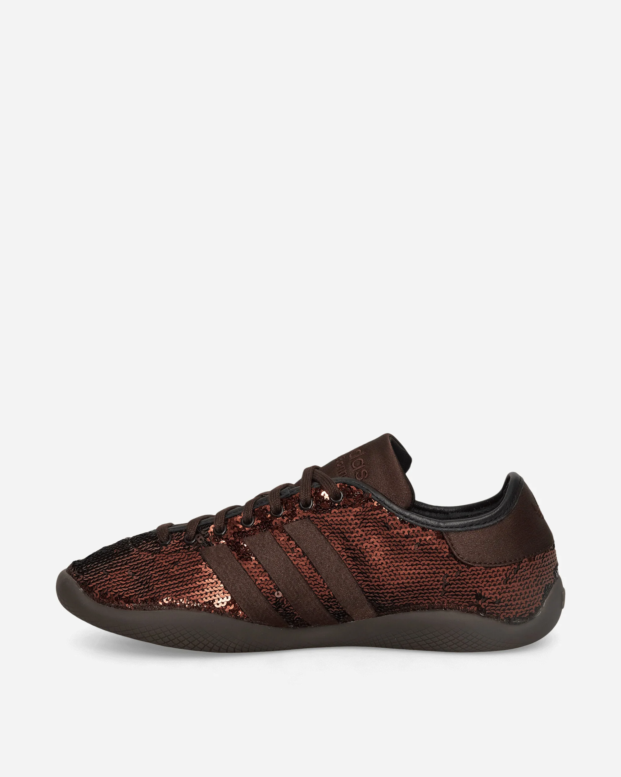 Wales Bonner Karintha Lo Sequin Sneakers Dark Brown / Core Black - Image 3