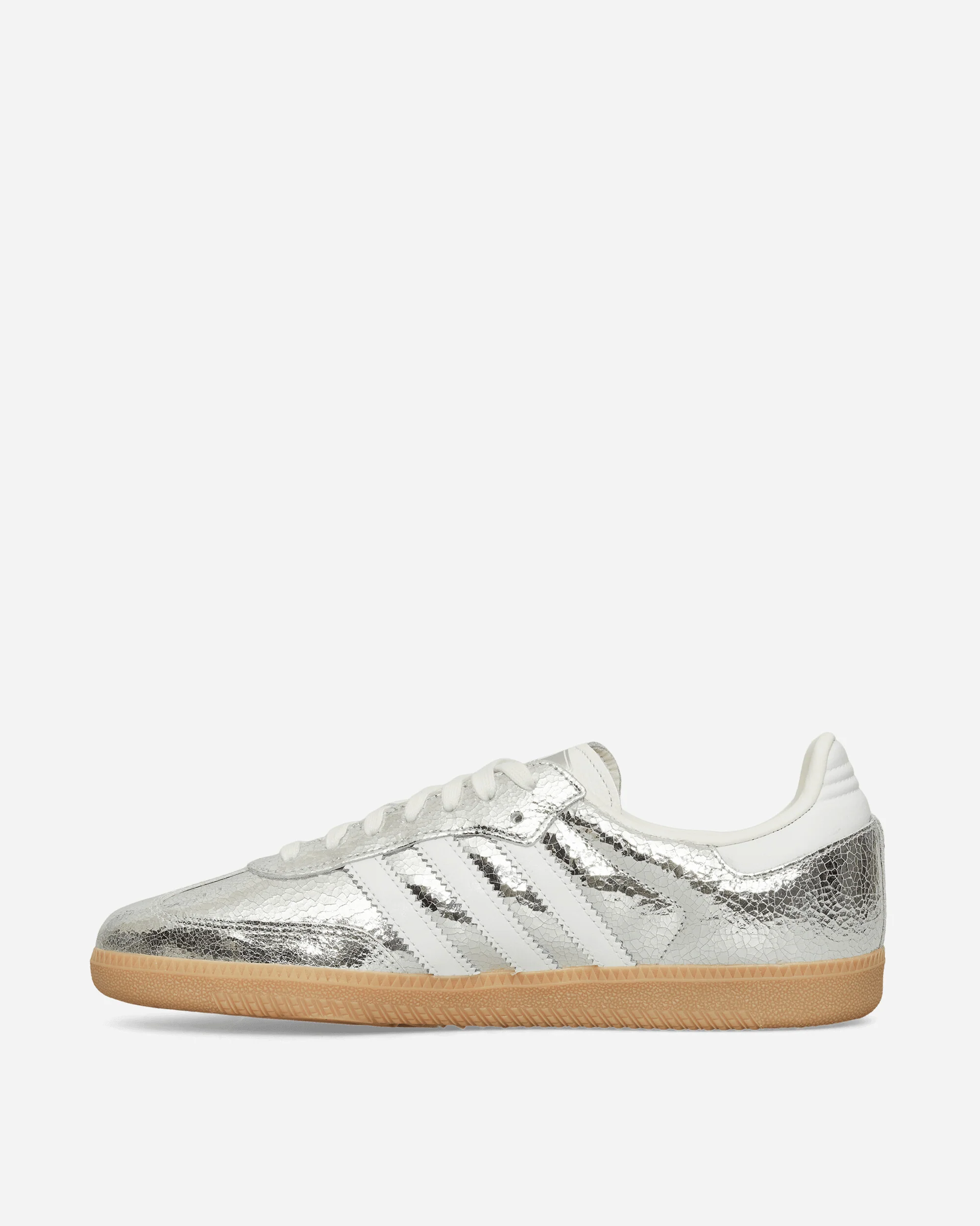 Women's Samba OG Sneakers Silver Metallic / Cloud White - Image 3