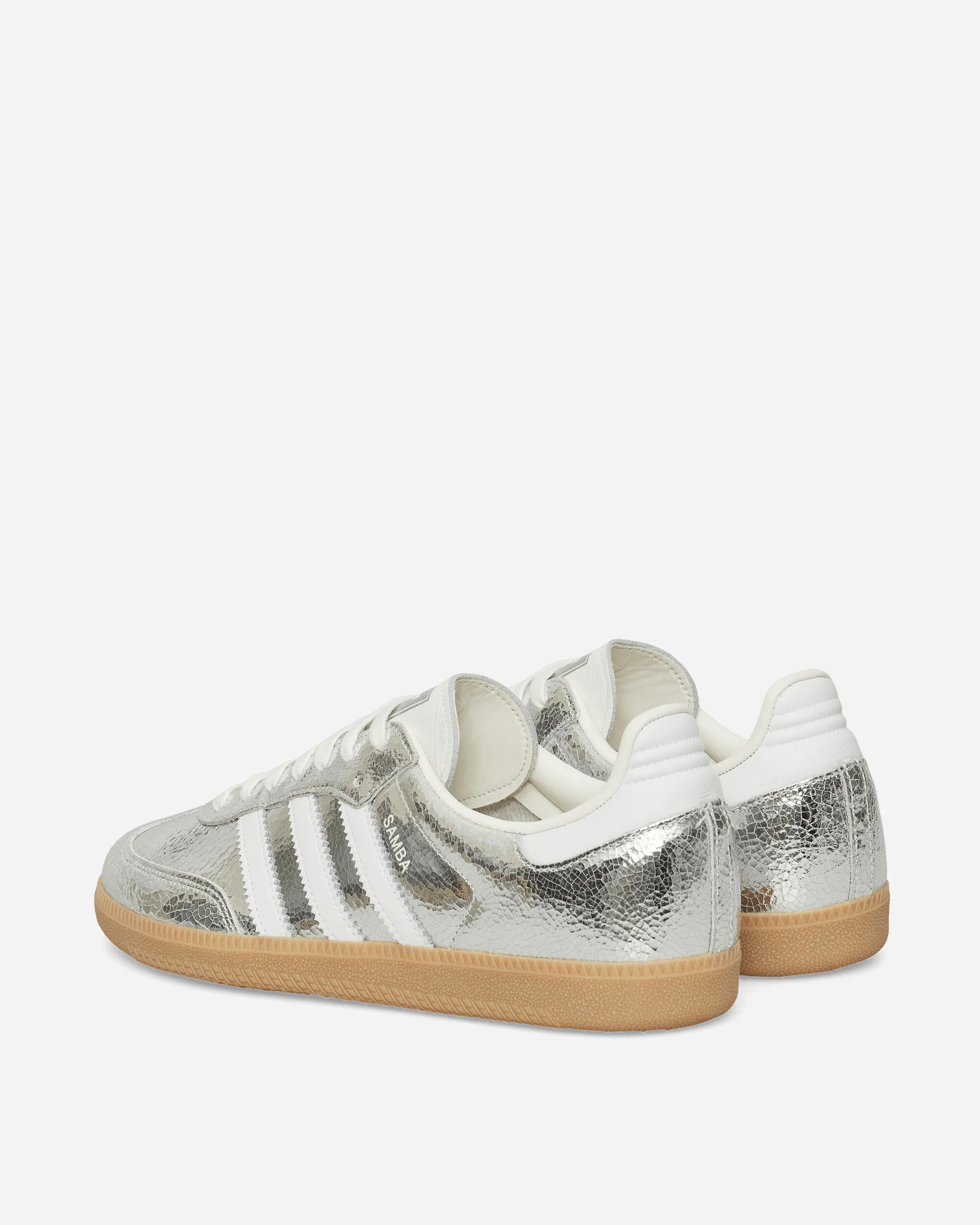 Women's Samba OG Sneakers Silver Metallic / Cloud White - Image 4