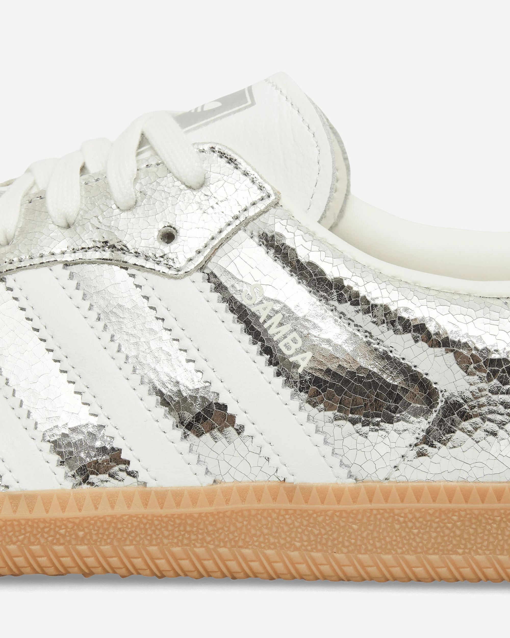 Women's Samba OG Sneakers Silver Metallic / Cloud White - Image 6