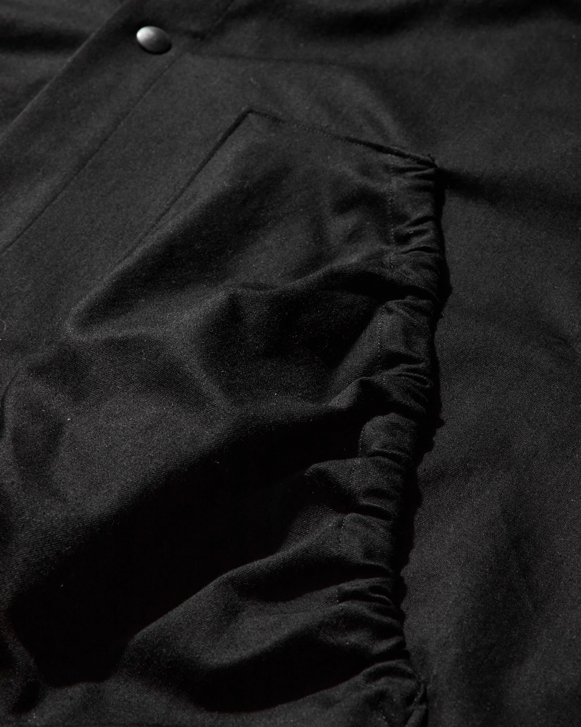 Men's Parka Shell Jacket Black - Image 3