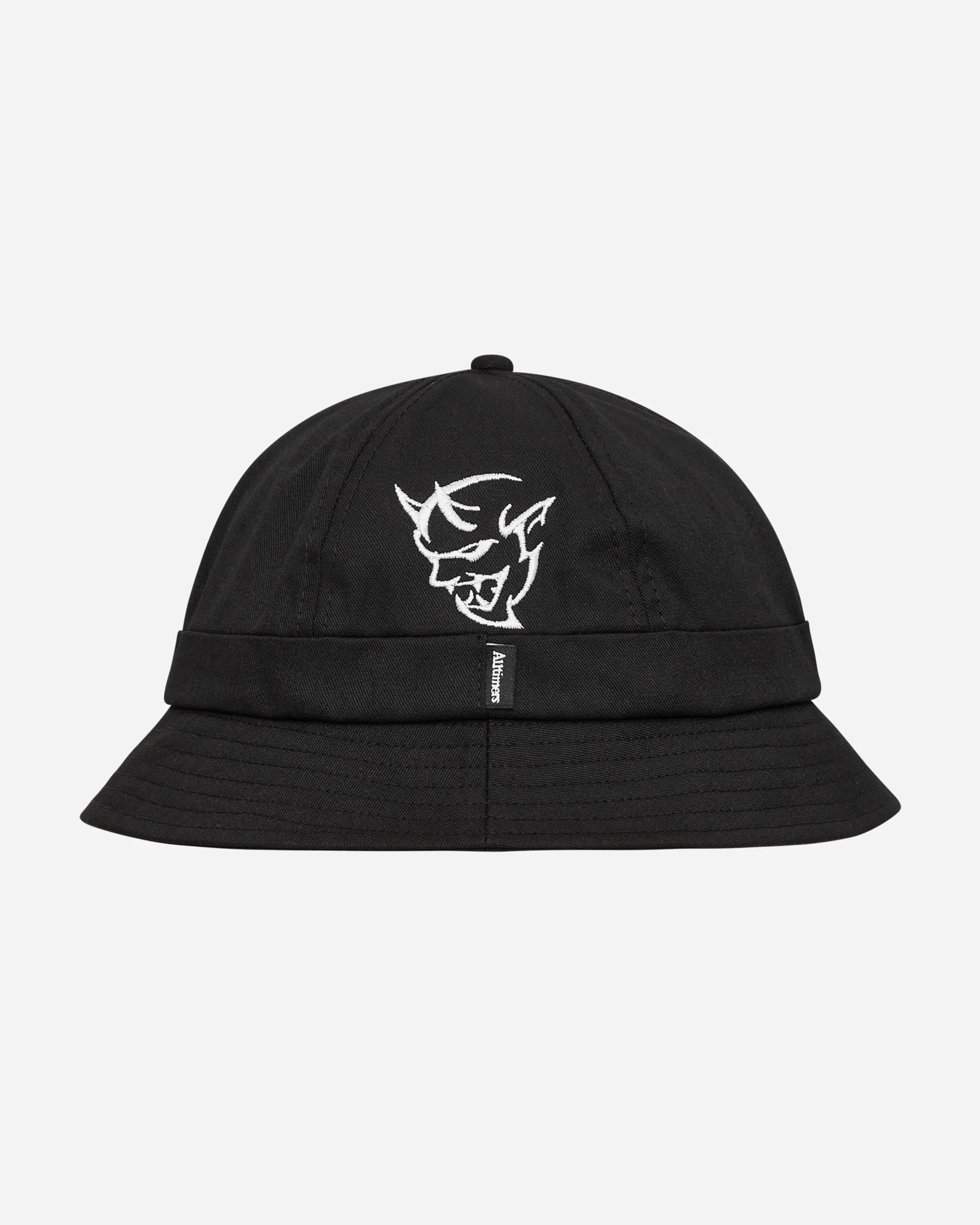 Hell Demon Embroidered Bucket Hat Black - Image 3