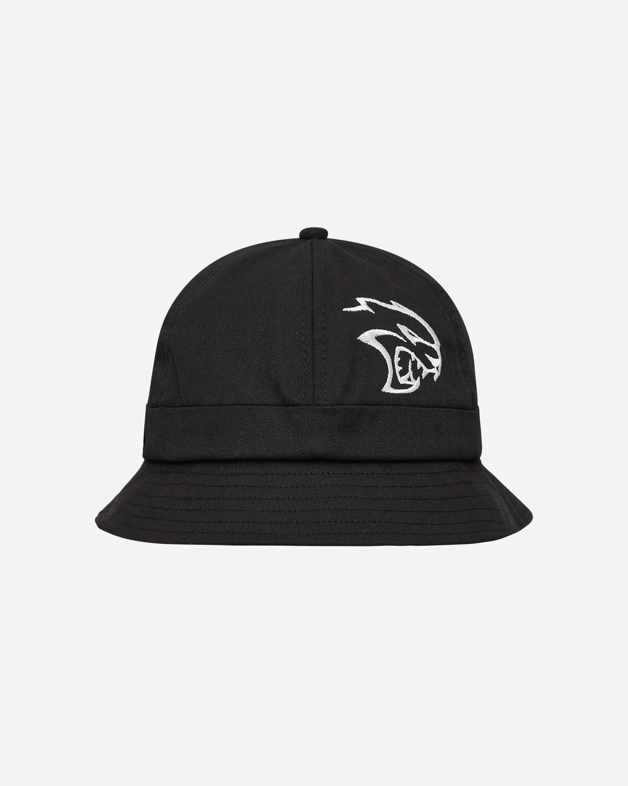 Hell Demon Embroidered Bucket Hat Black - Image 4