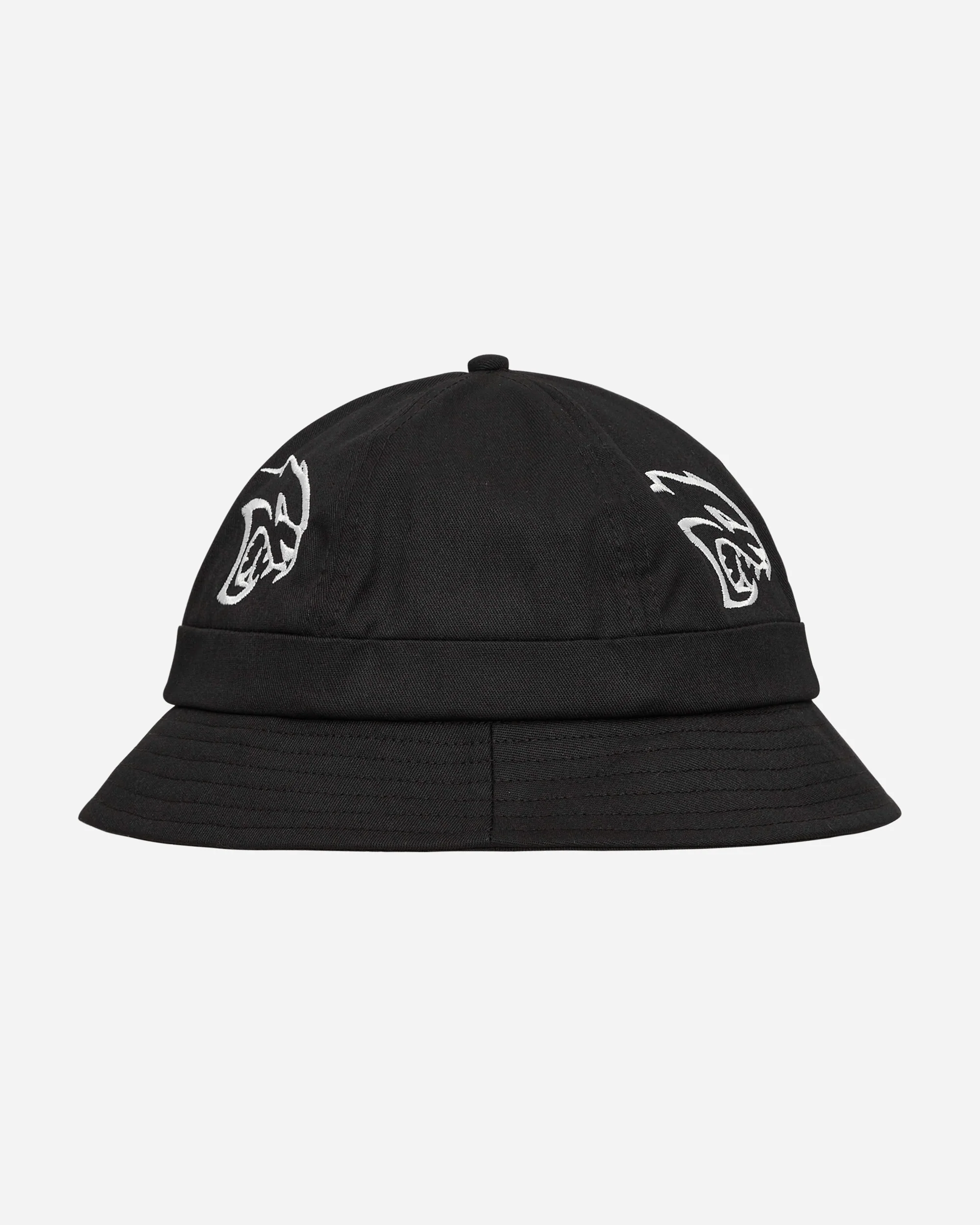 Hell Demon Embroidered Bucket Hat Black - Image 5
