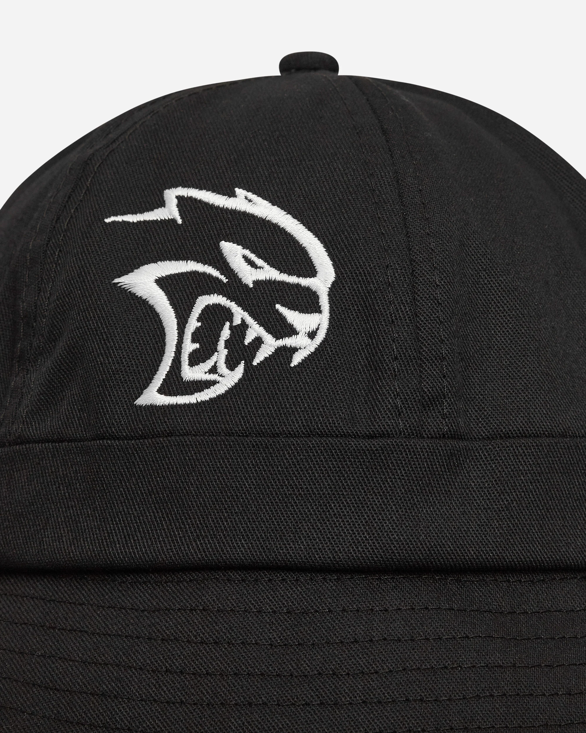Hell Demon Embroidered Bucket Hat Black - Image 6