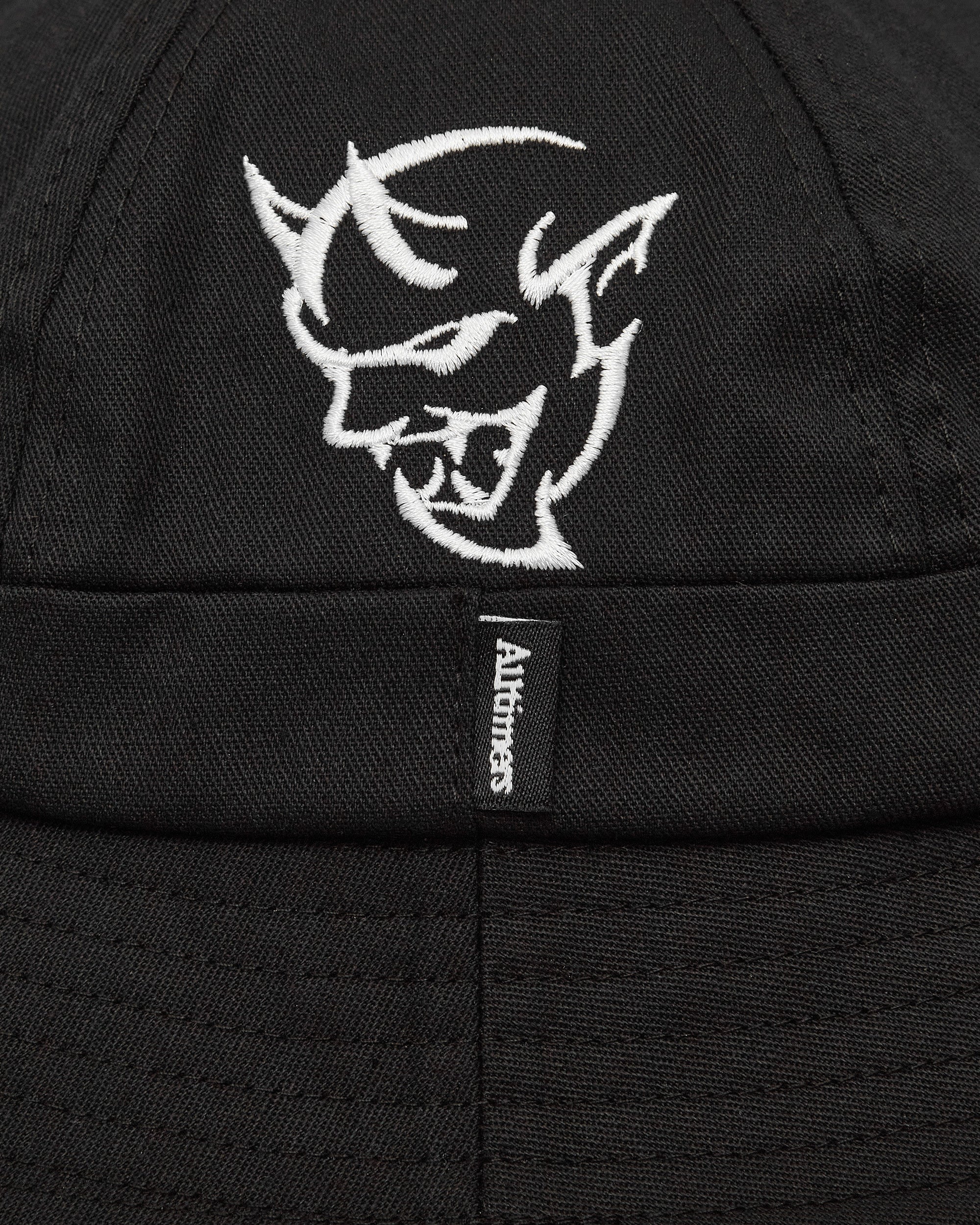 Hell Demon Embroidered Bucket Hat Black - Image 7
