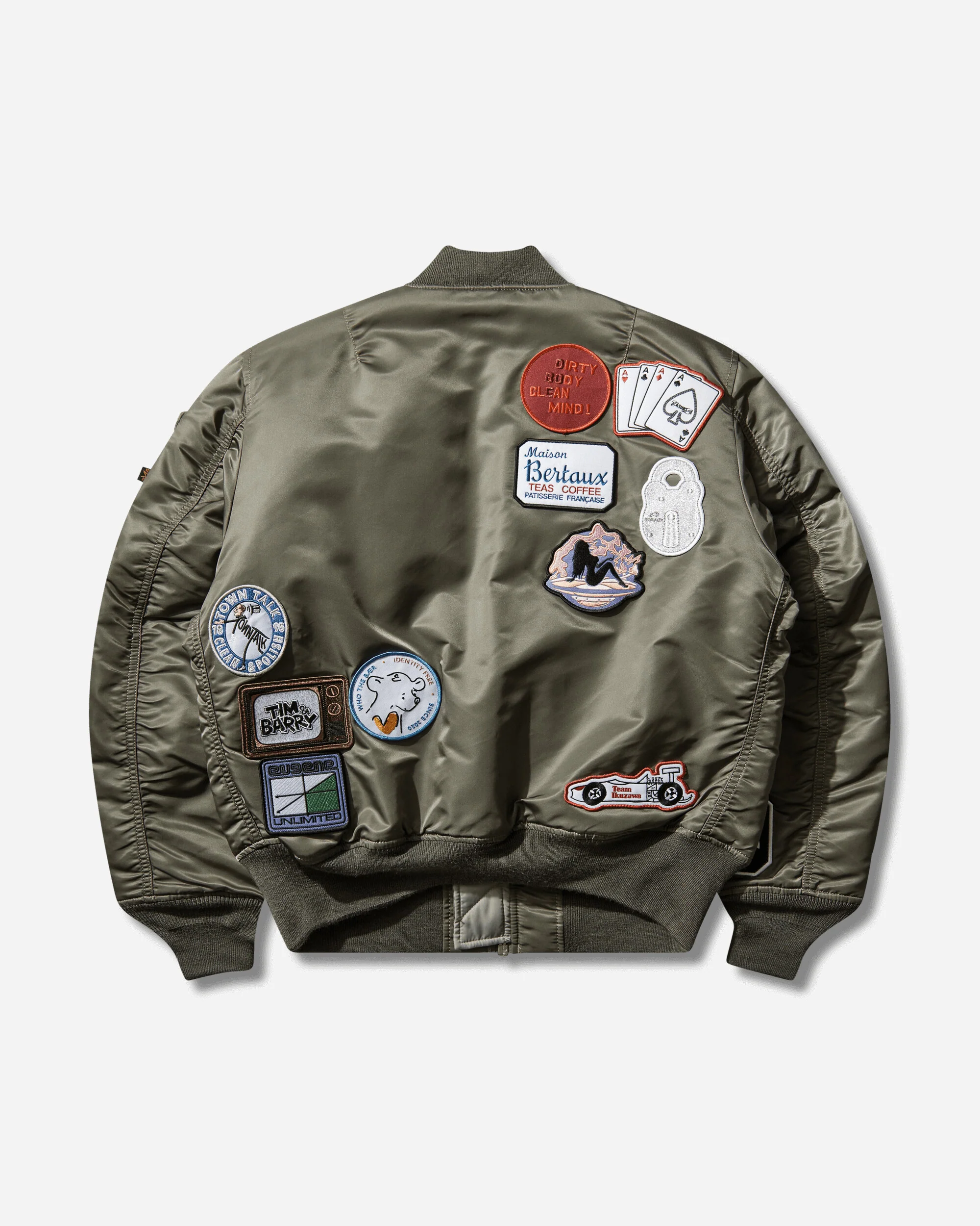 BUNNEY MA-1 Bomber Jacket Vintage Green - Image 2