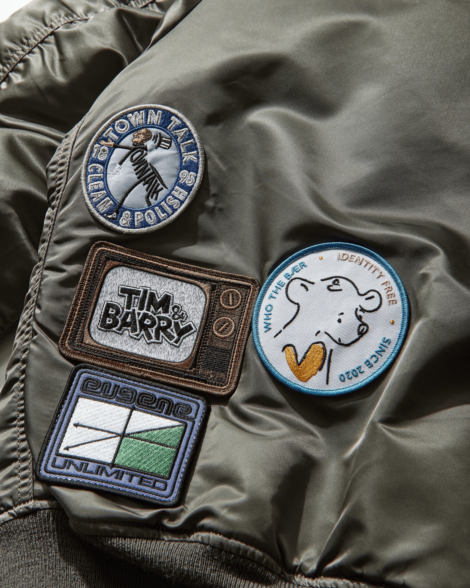 BUNNEY MA-1 Bomber Jacket Vintage Green - Image 5